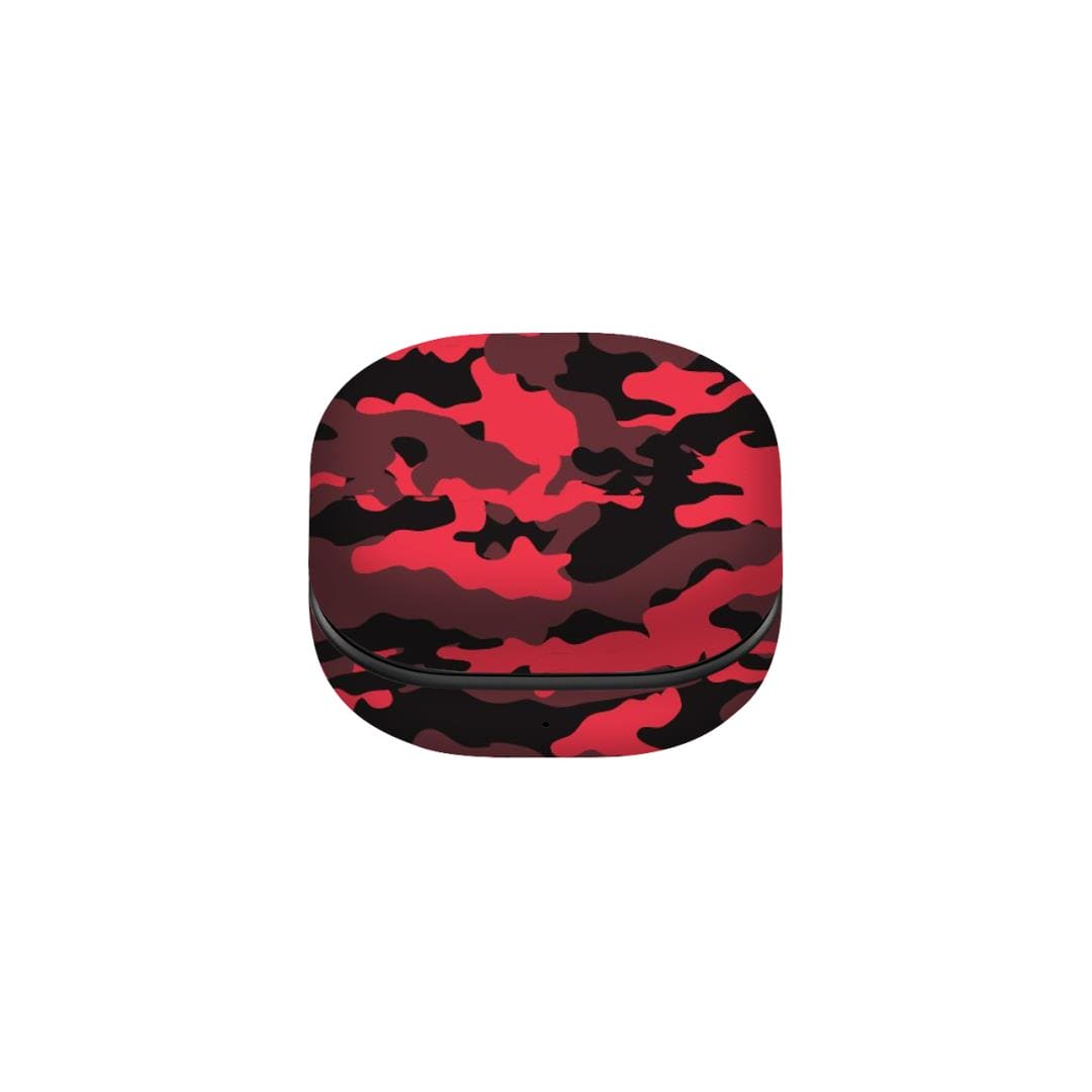 Samsung Buds Pro Dark Red Camo skins