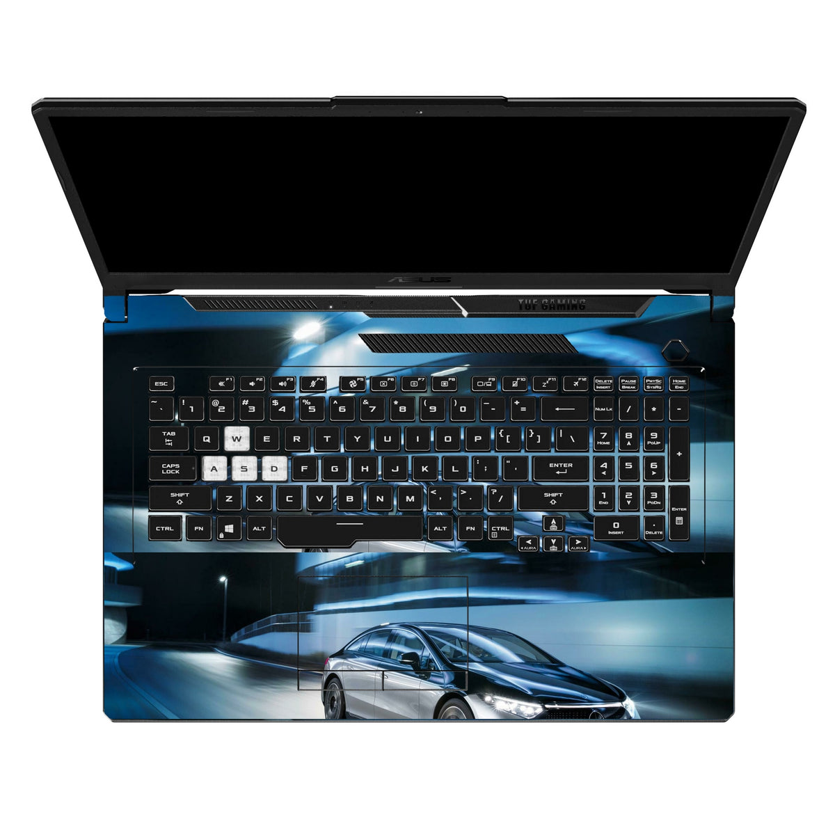 German Electric Sedan Black Night Scene by Decalz
