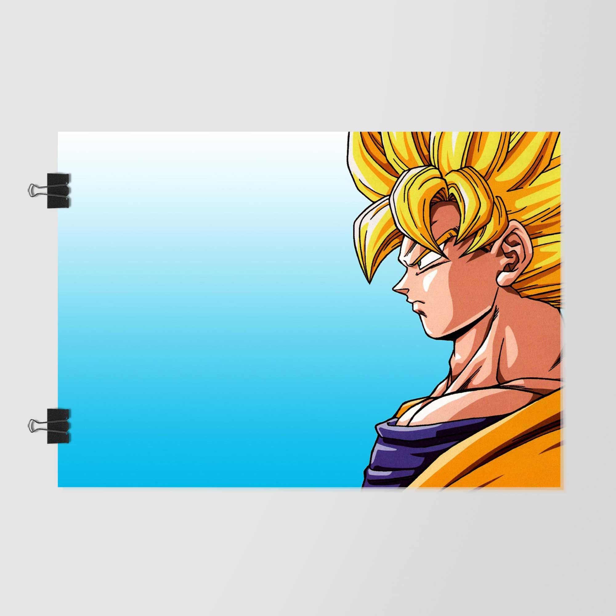 Goku Serious Side View Poster