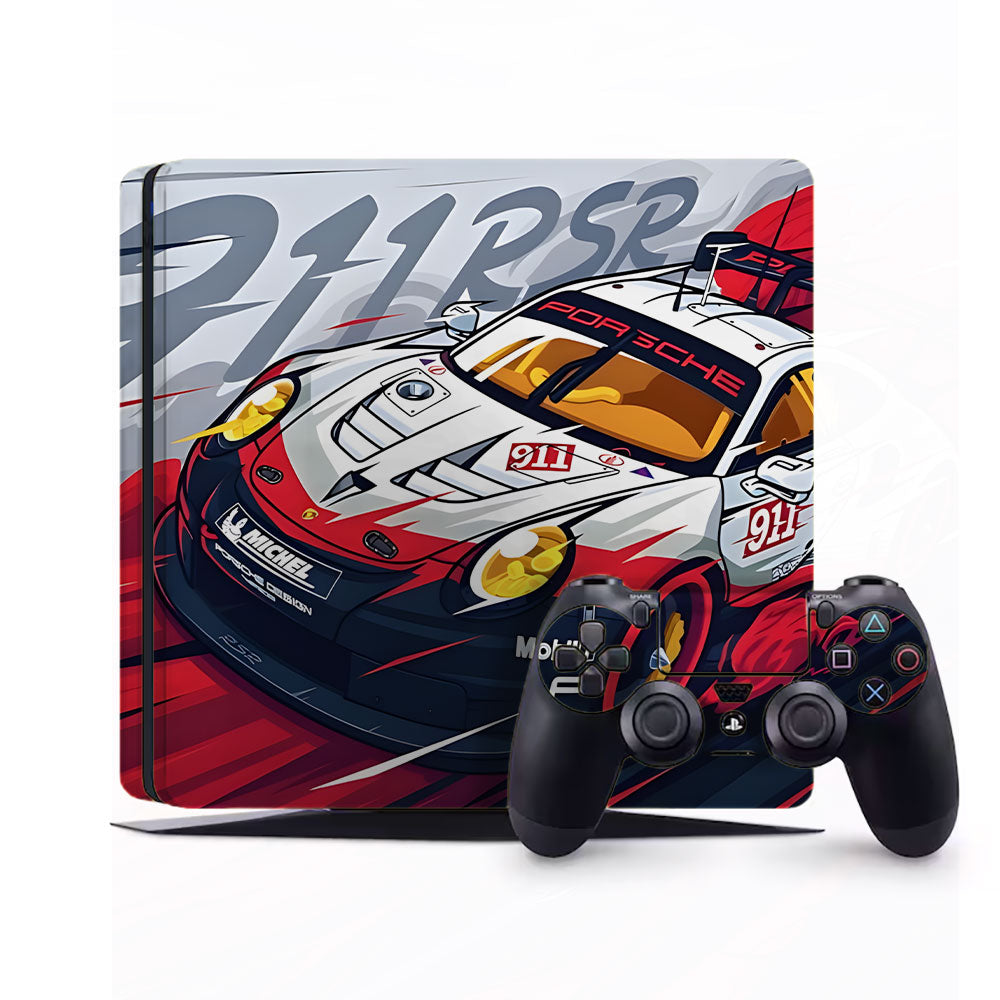Graphite Racer PlayStation 4 Slim Skins & Wraps