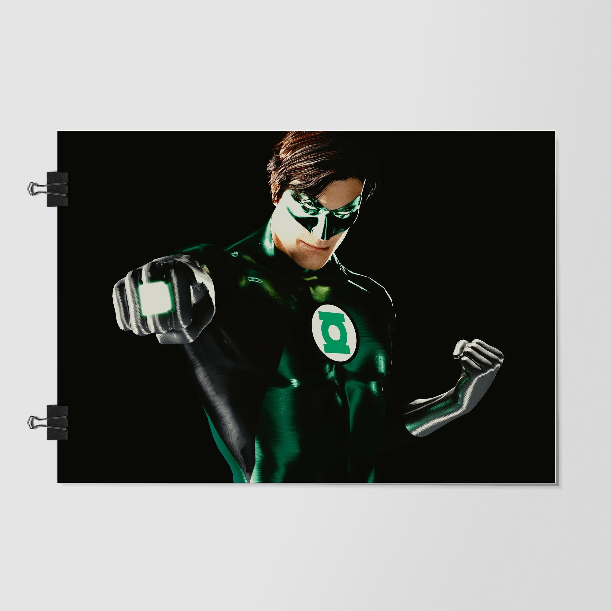 Green Lantern Black Battle Ready Pose by Decalz