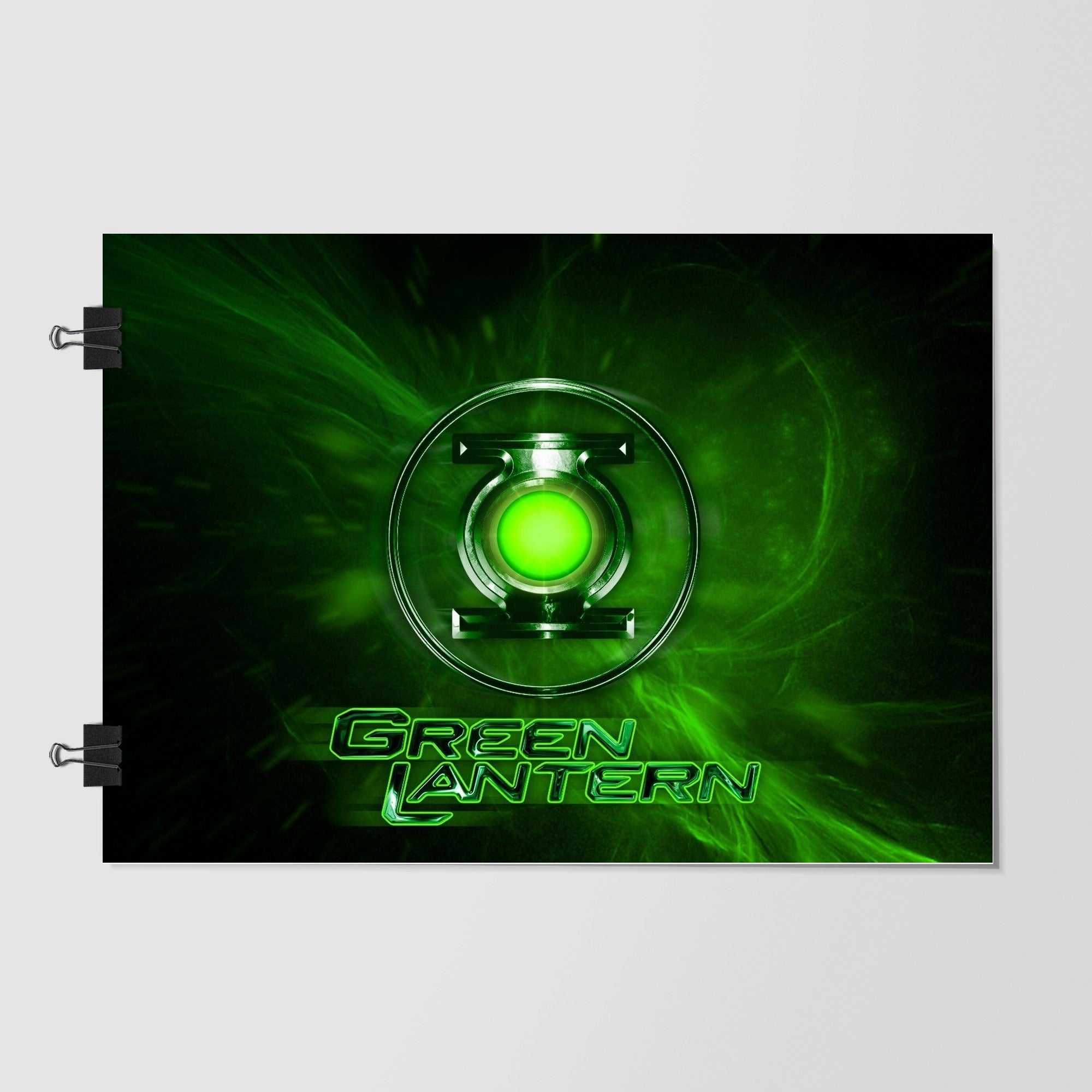 Green Lantern Black Close Up Portrait by Decalz