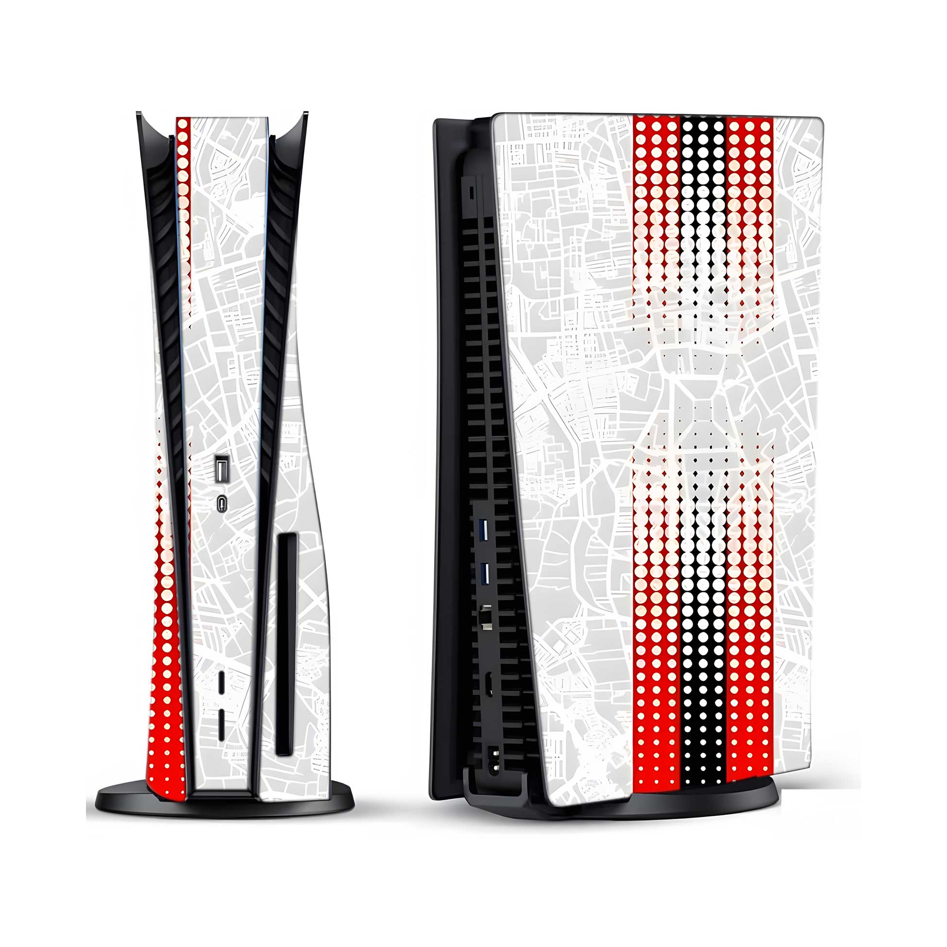 Halftone Stripe PlayStation 5 Fat Skins & Wraps