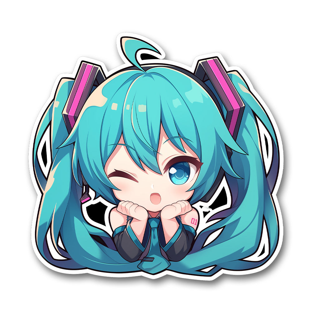 Hatsune Miku Chibi Anime Sticker