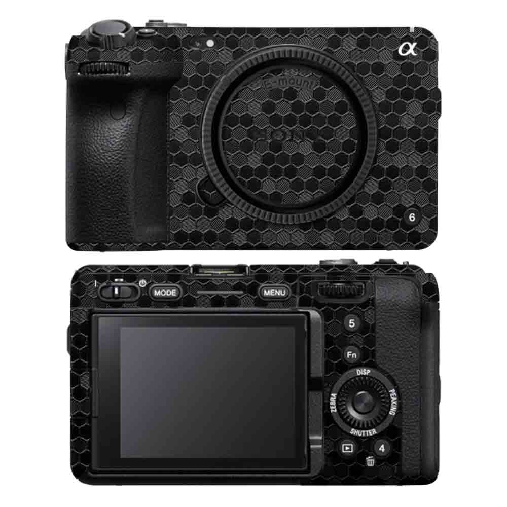 Honeycomb Black - Sony Camera Skins