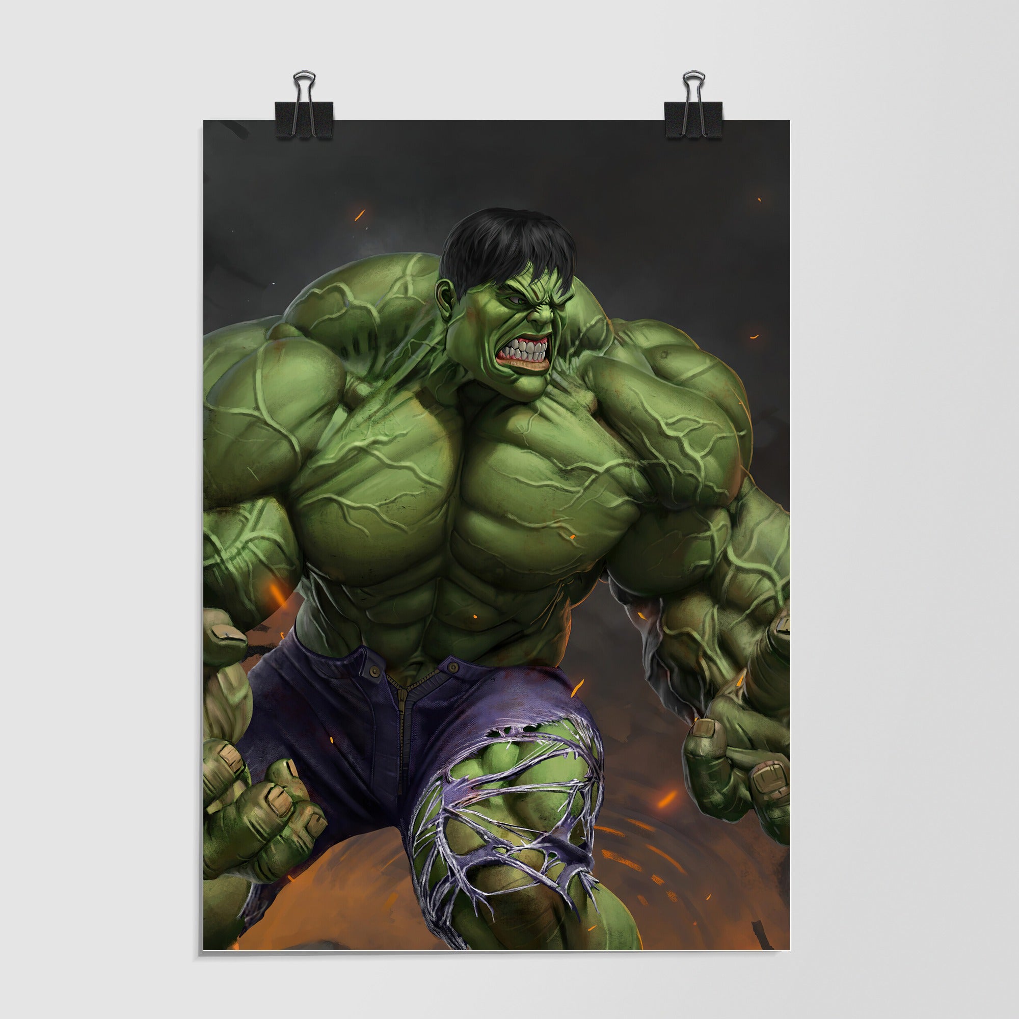 Hulk Black Dramatic Lighting by Decalz