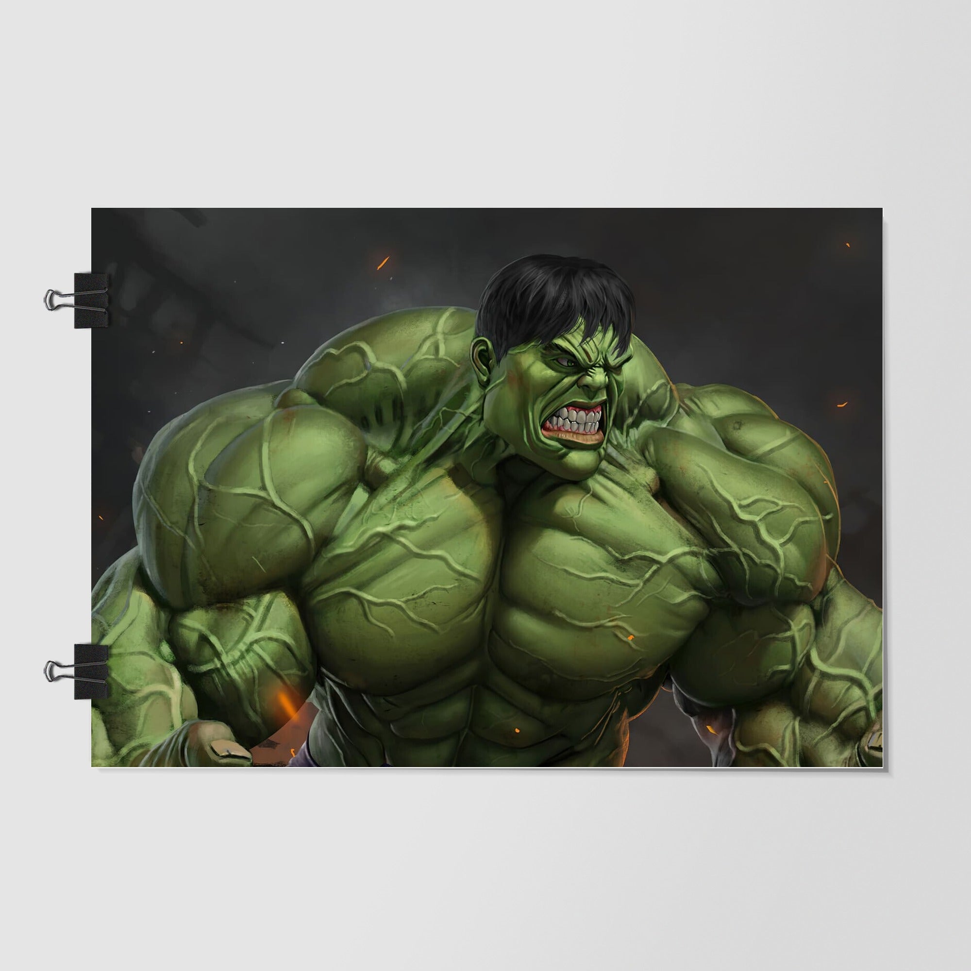 Hulk Black Side Profile by Decalz