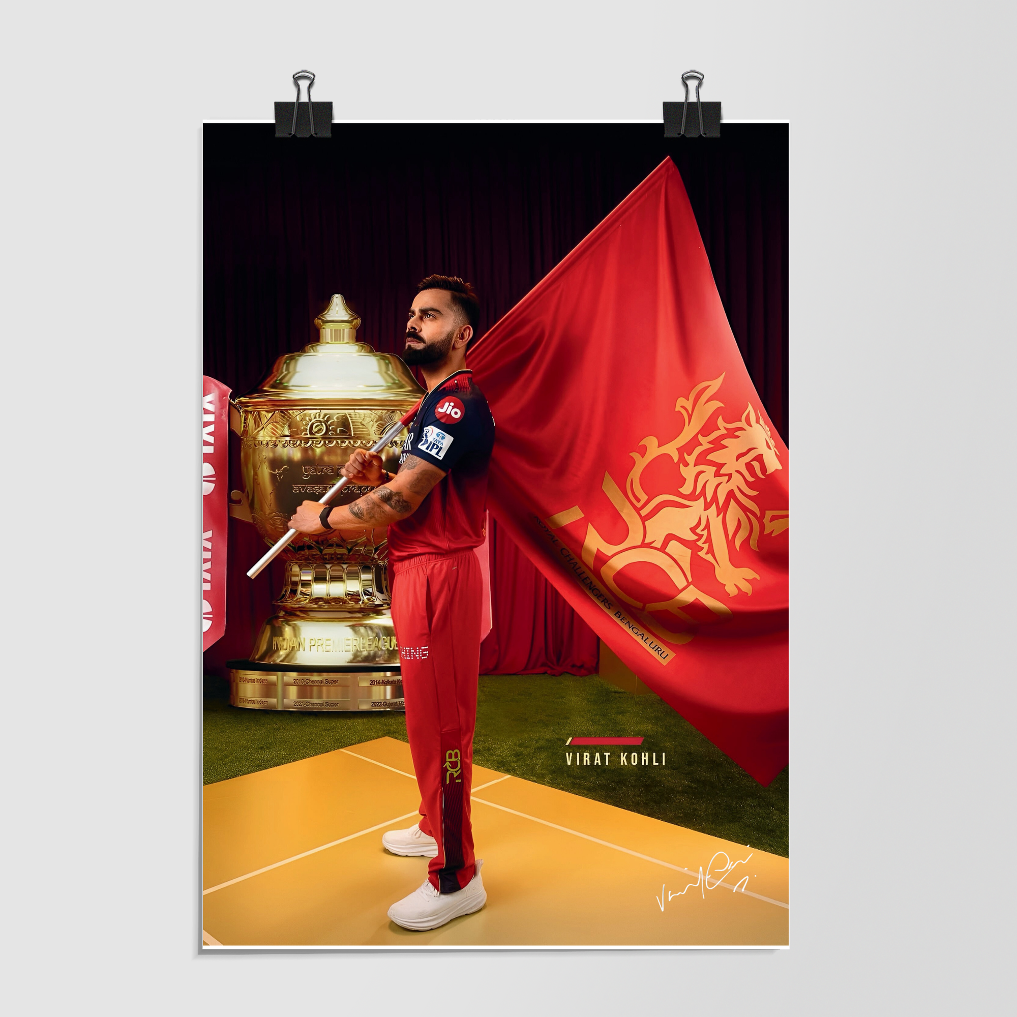 Indian Cricket Black Dynamic Angle by Decalz