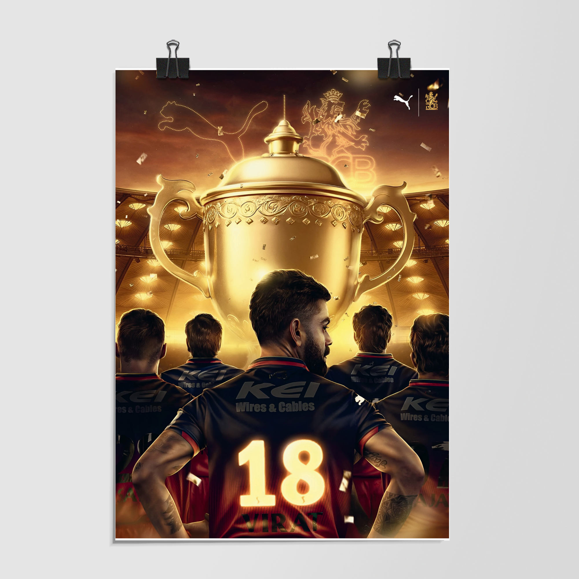 Indian Cricket Black Night Scene by Decalz