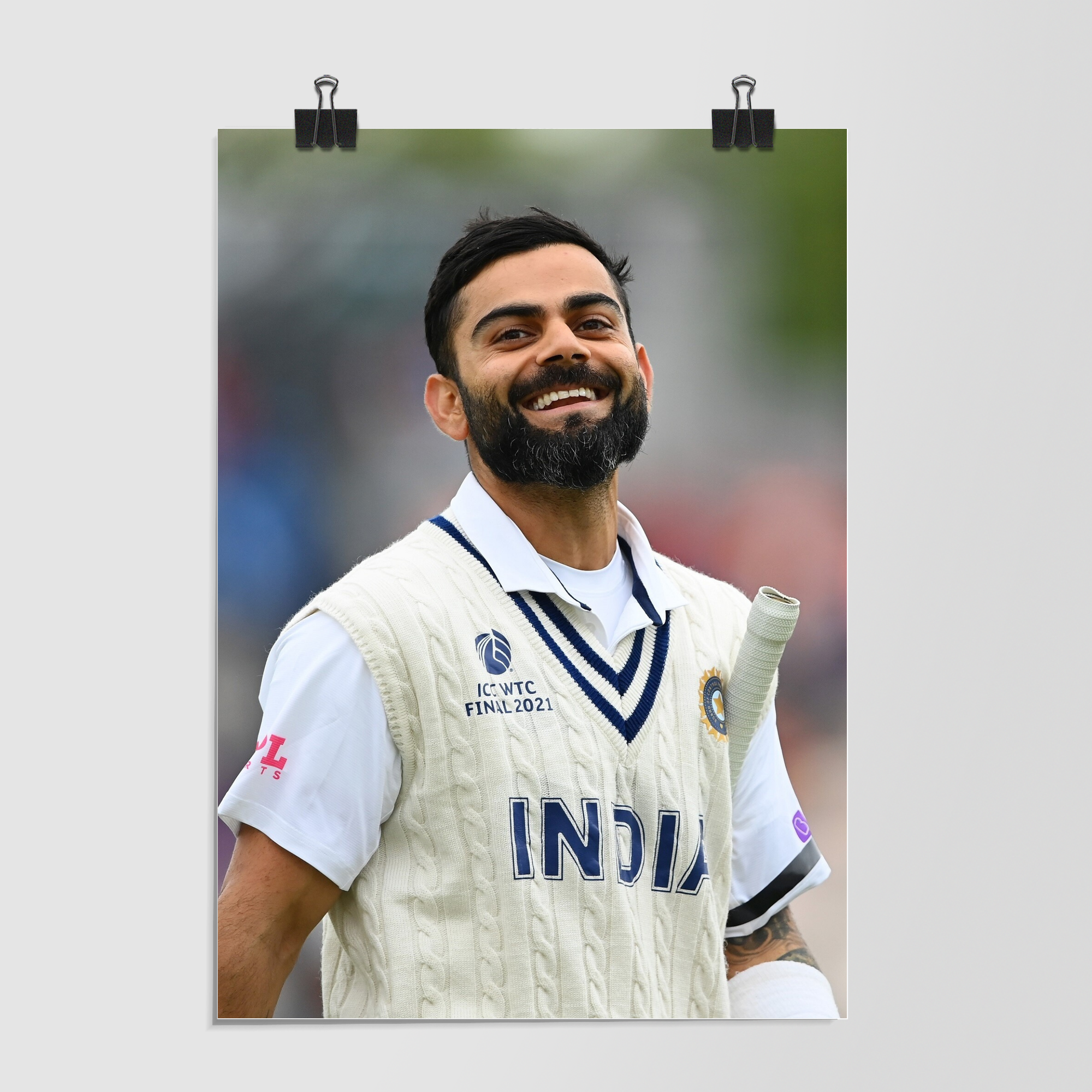 Indian Cricket White by Decalz