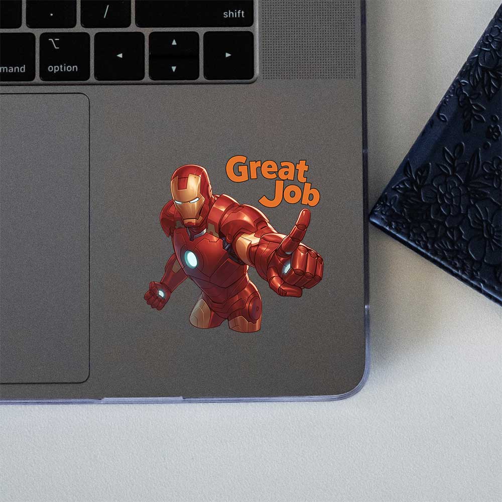 Iron Man Great Job Text Sticker