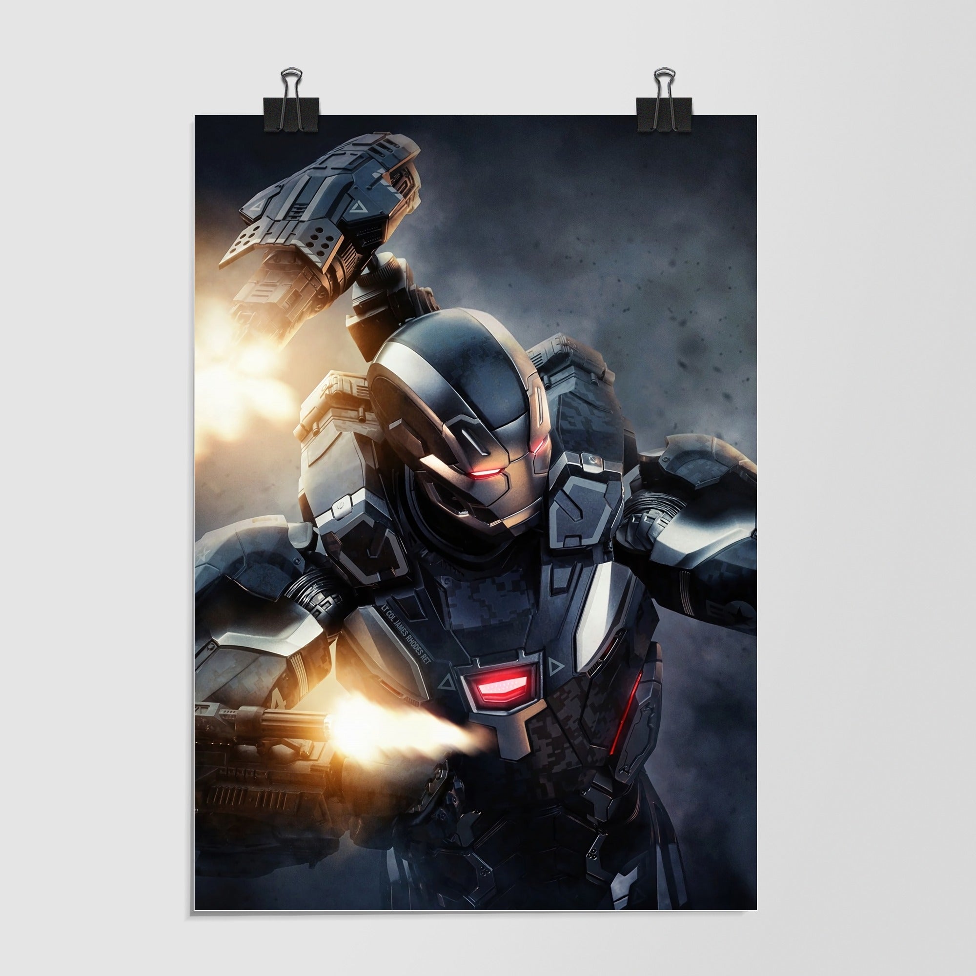 Iron Patriot Armor Black Cinematic Glow by Decalz