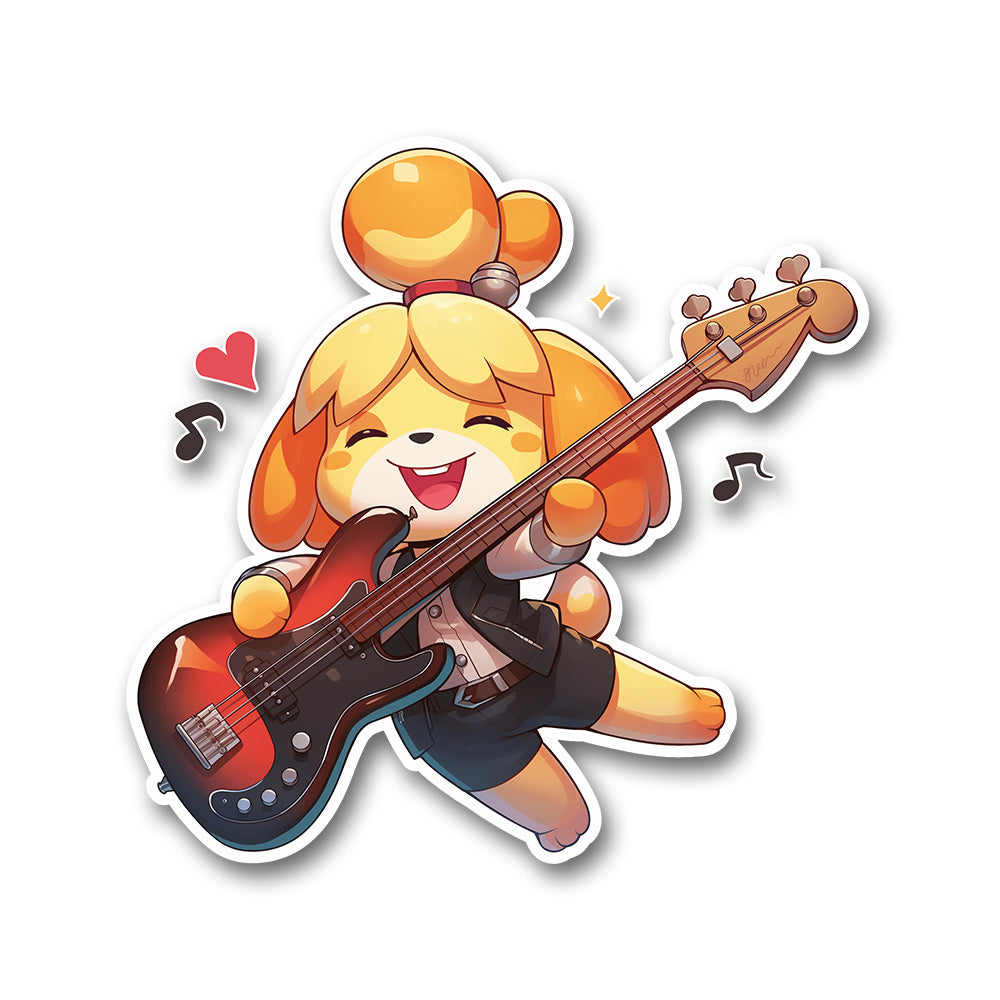 Isabelle Animal Crossing Rockstar Sticker