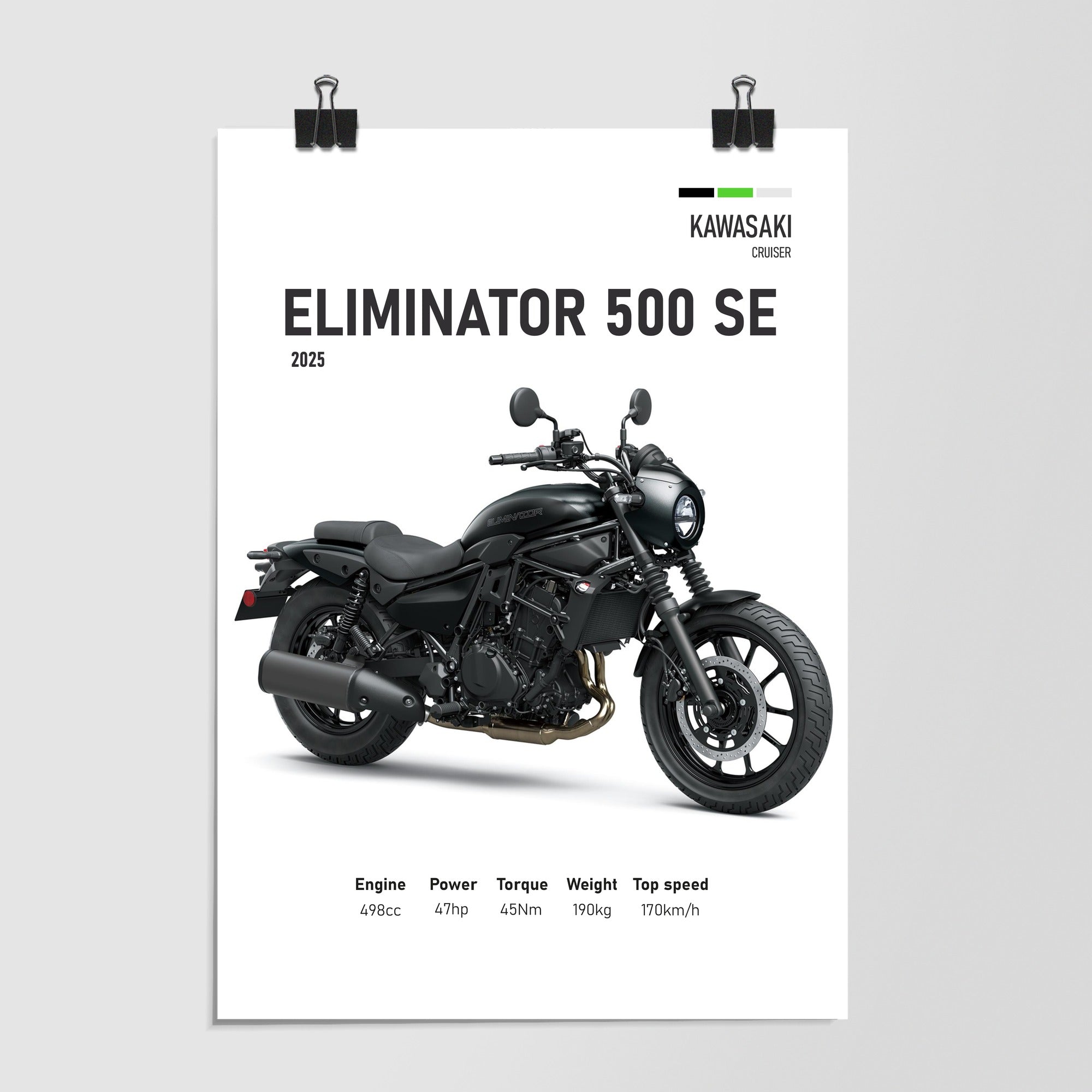 Kawasaki Eliminator 300 Se Cruiser 2025 by Decalz