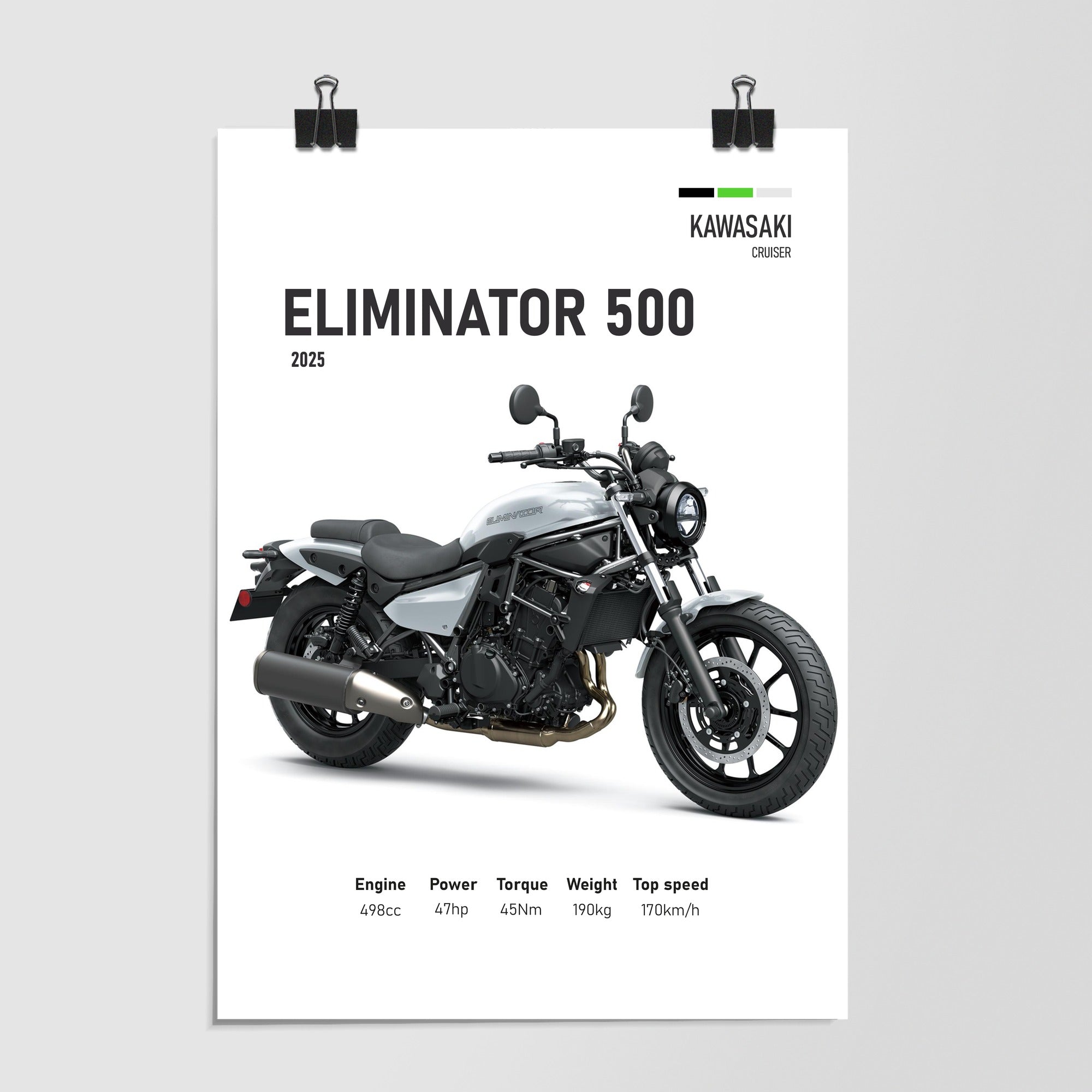 Kawasaki Eliminator 500 Cruiser 2025 by Decalz