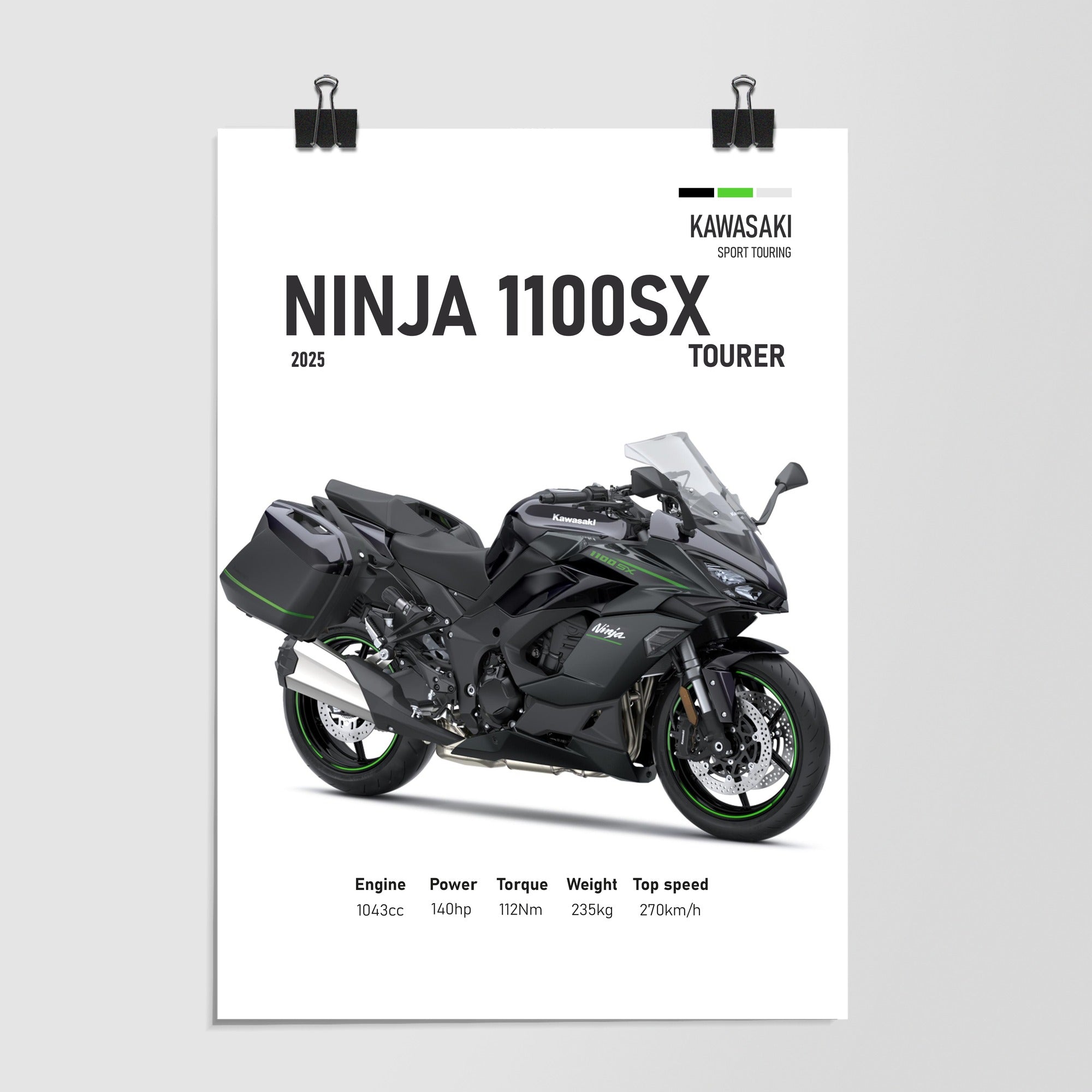 Kawasaki Ninja 1100sx Tourer Silhouette 2025 by Decalz