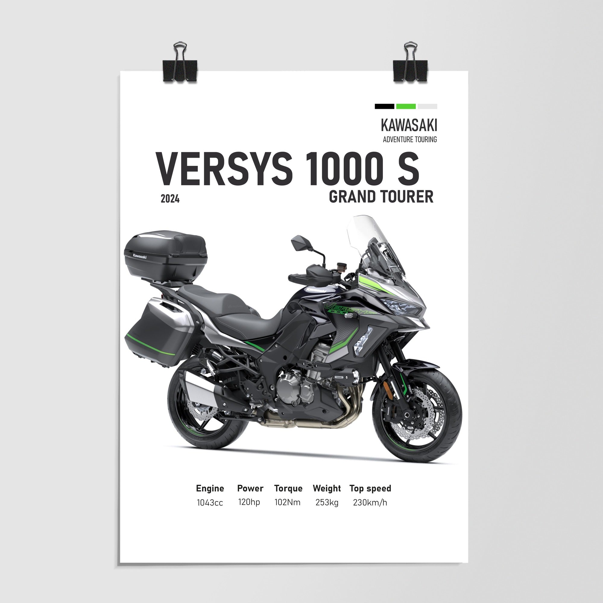 Kawasaki Versys 1000 Grand Tourer Silhouette by Decalz