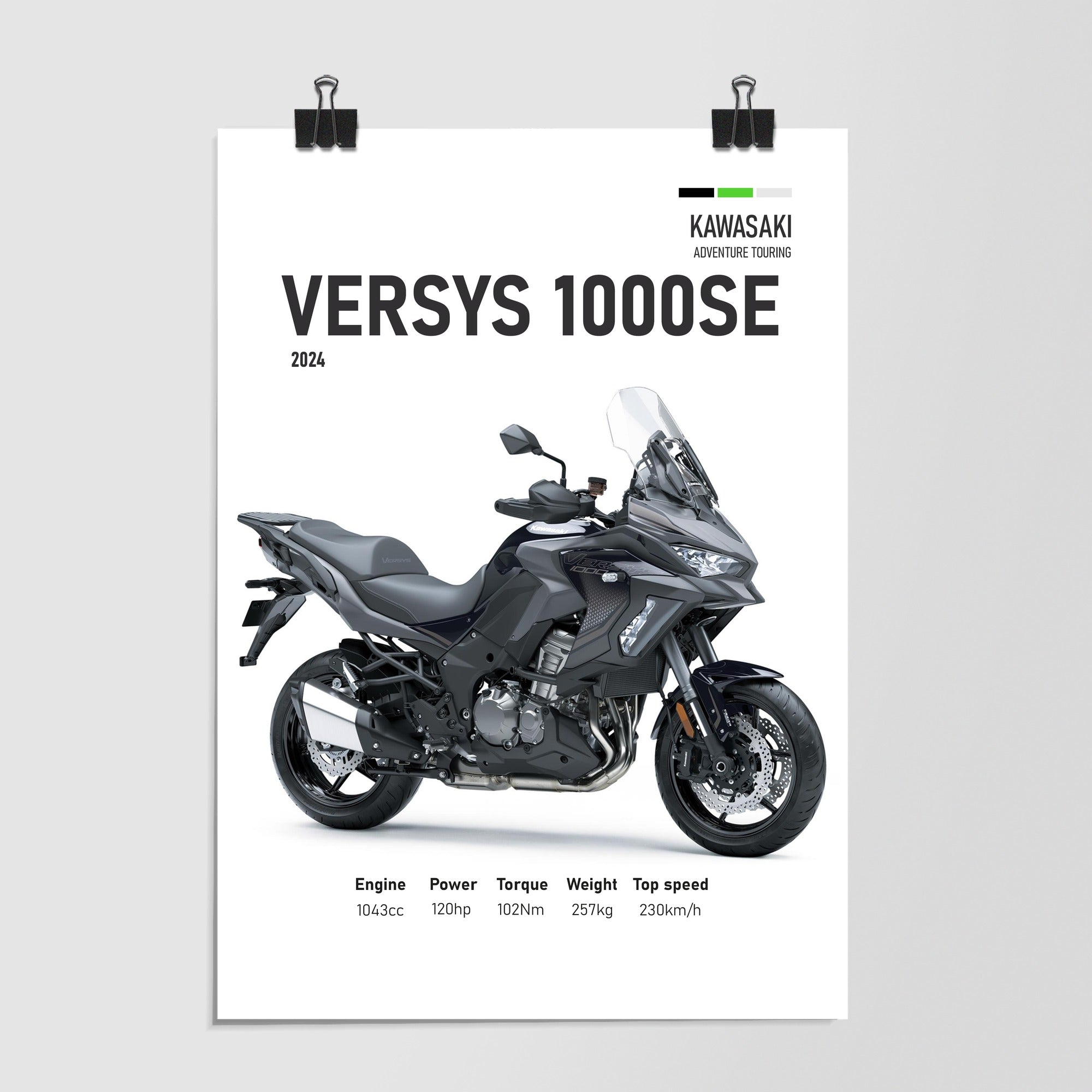 Kawasaki Versys 1000 Se Adventure Tourer 2024 by Decalz