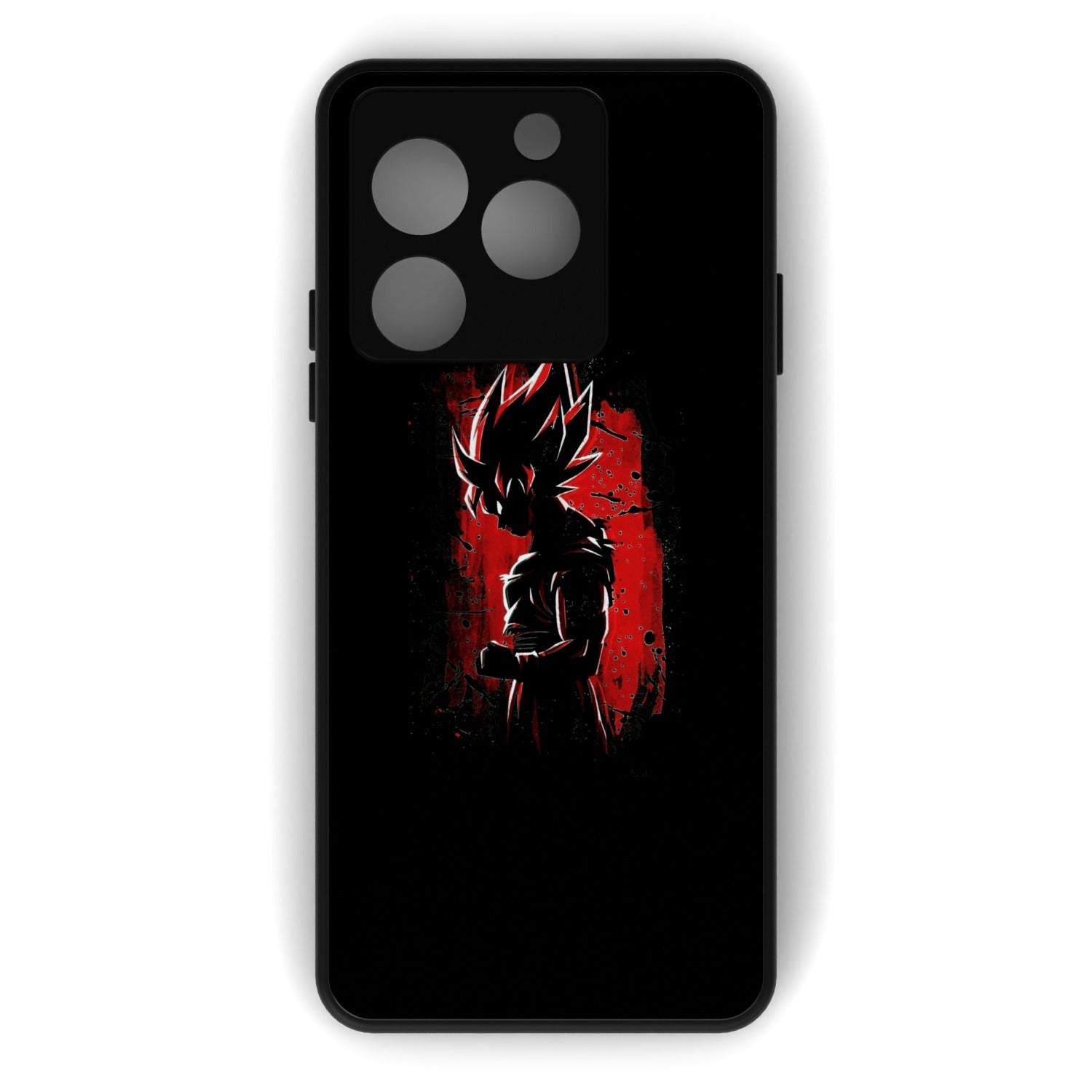 KiBurst printed metal phone case - flat back view