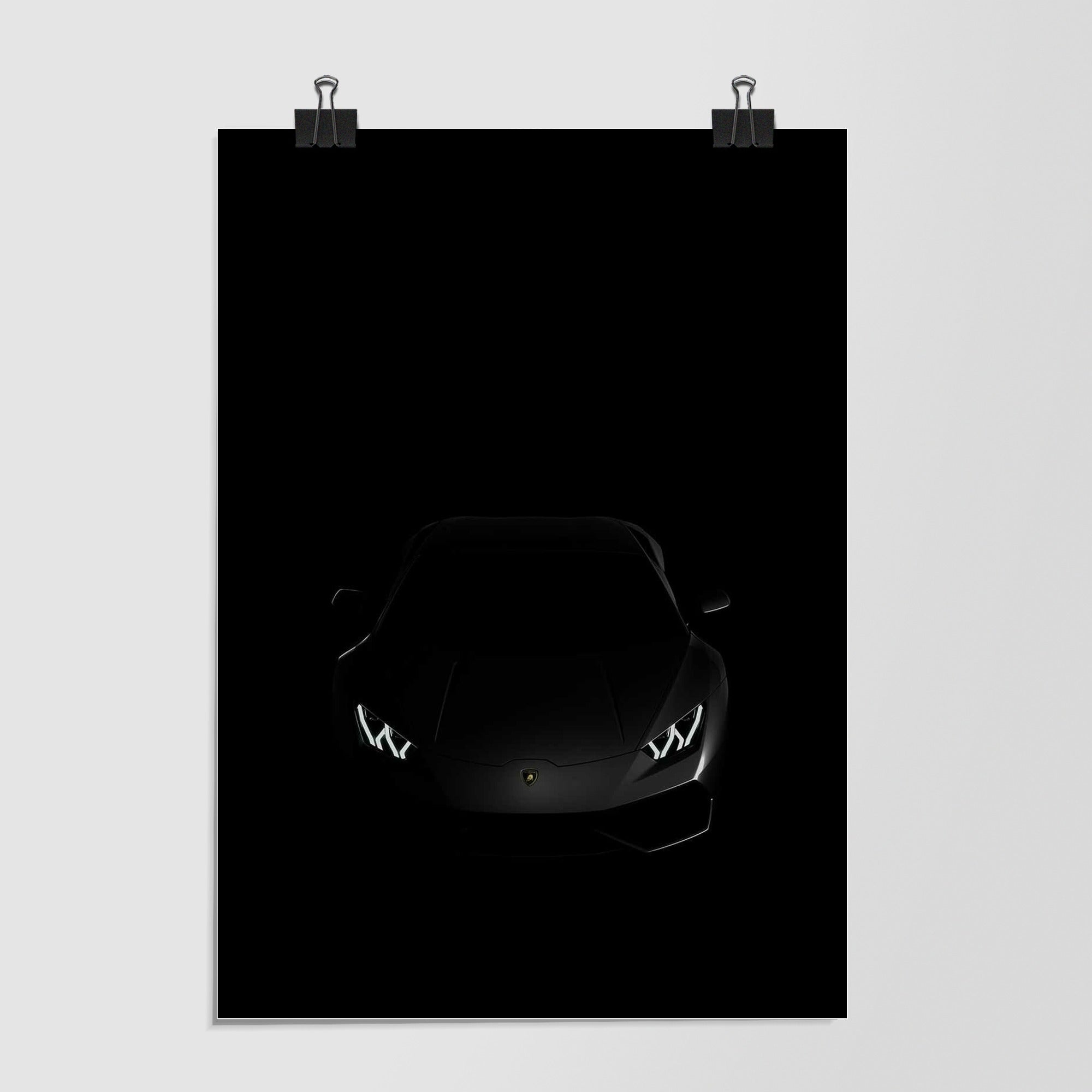 Lamborghini Black Supercar Studio Shot by Decalz