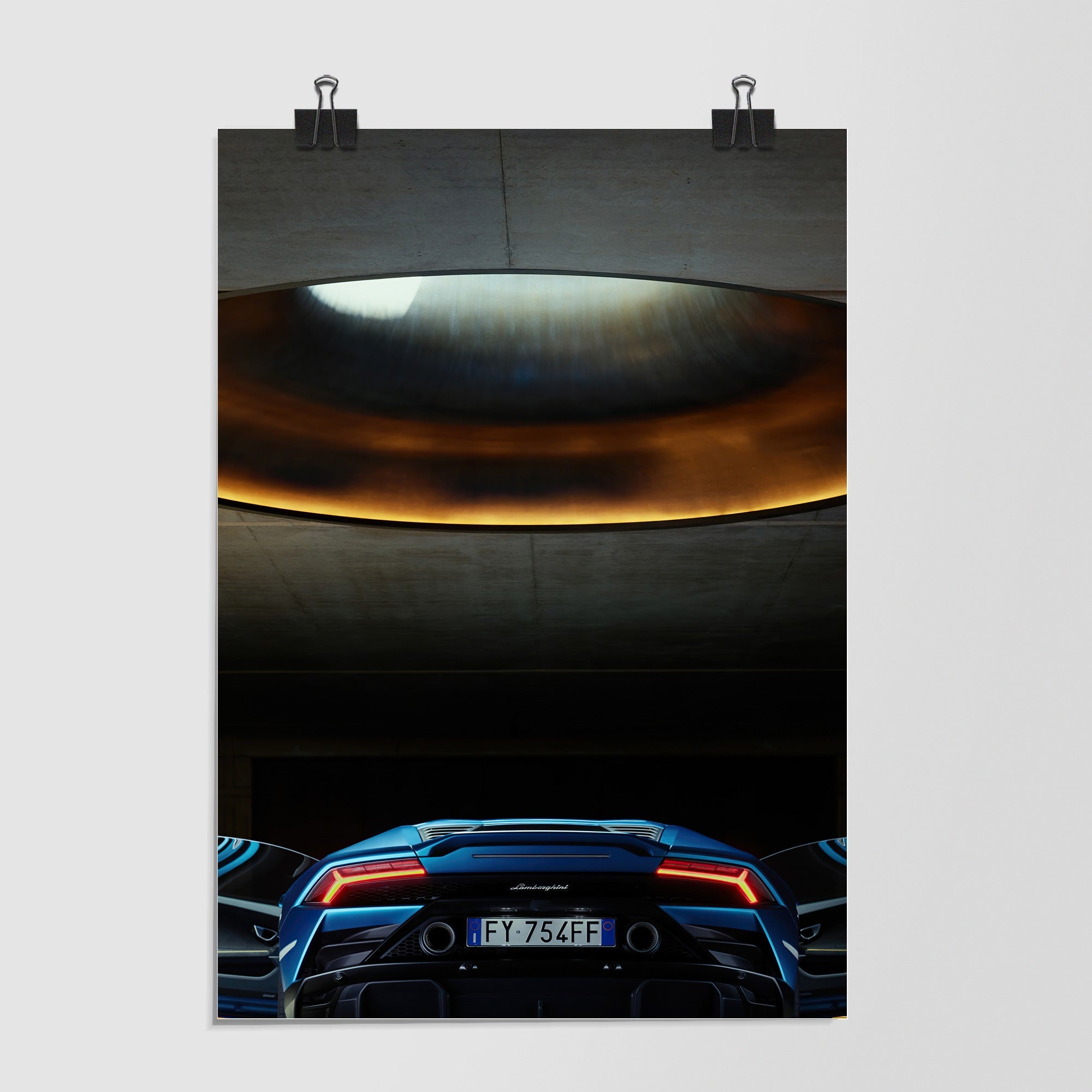 Lamborghini Huracan Black Dramatic Lighting by Decalz