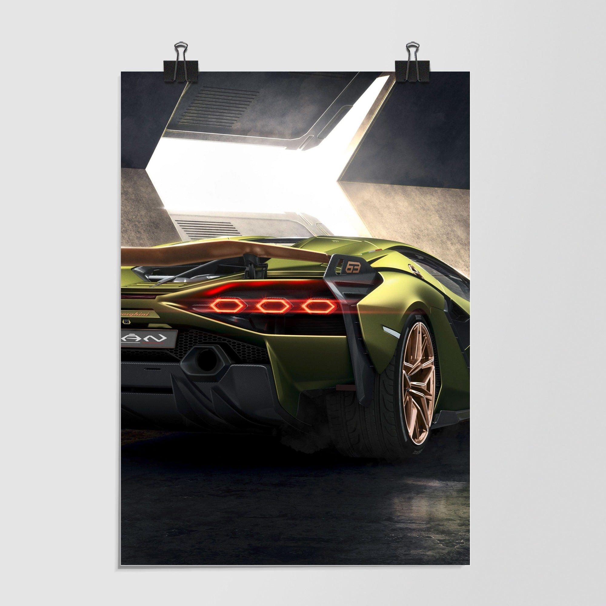 Lamborghini Sian Black Studio Shot by Decalz