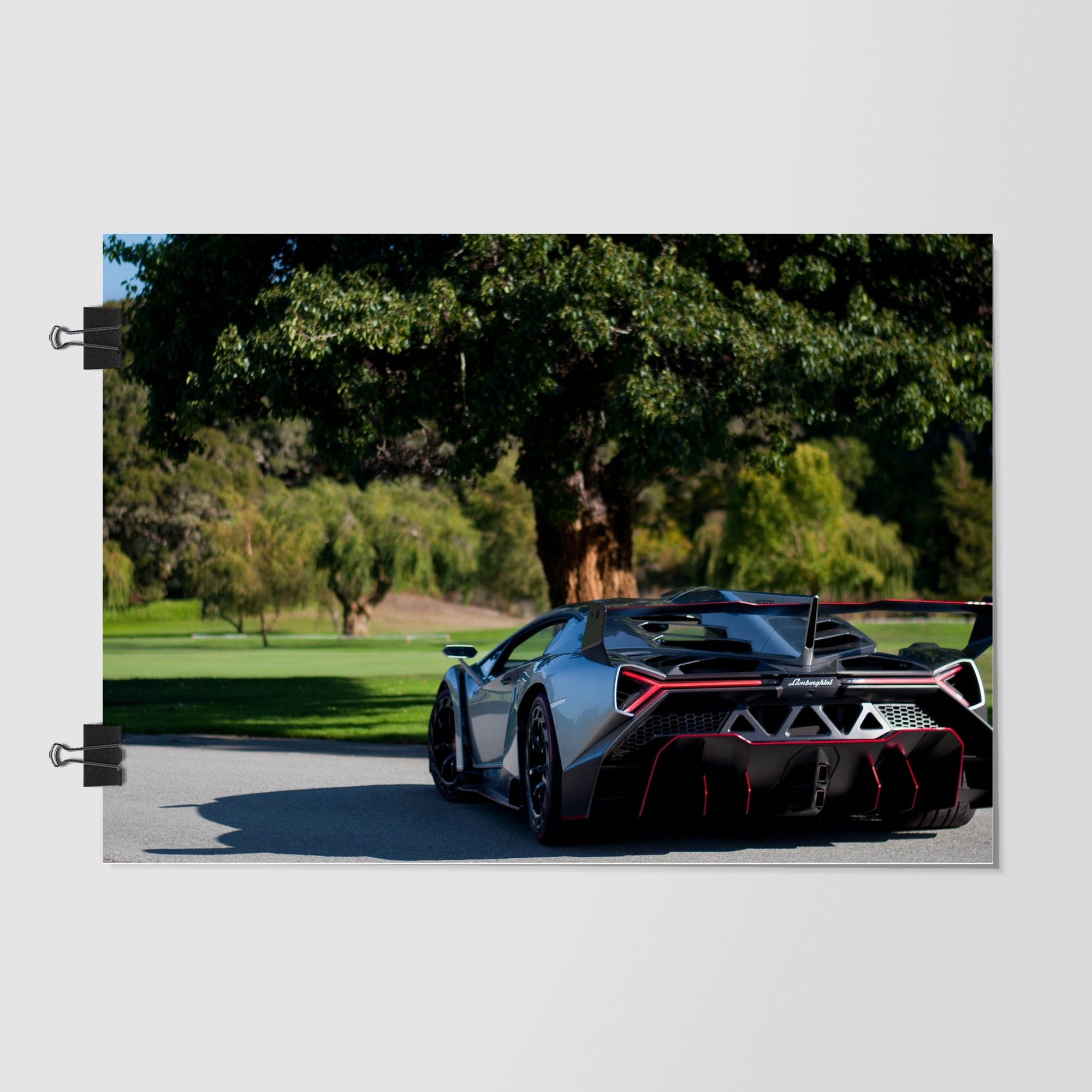 Lamborghini Veneno Black Dramatic Lighting by Decalz