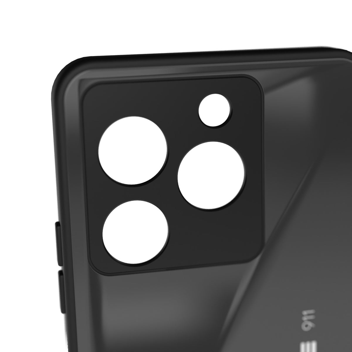 Legacy printed metal phone case - camera close-up