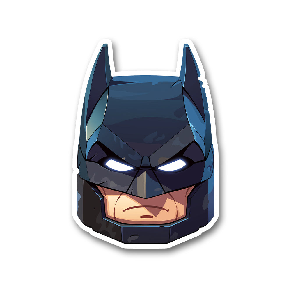Lego Batman Head Glowing Eyes Sticker