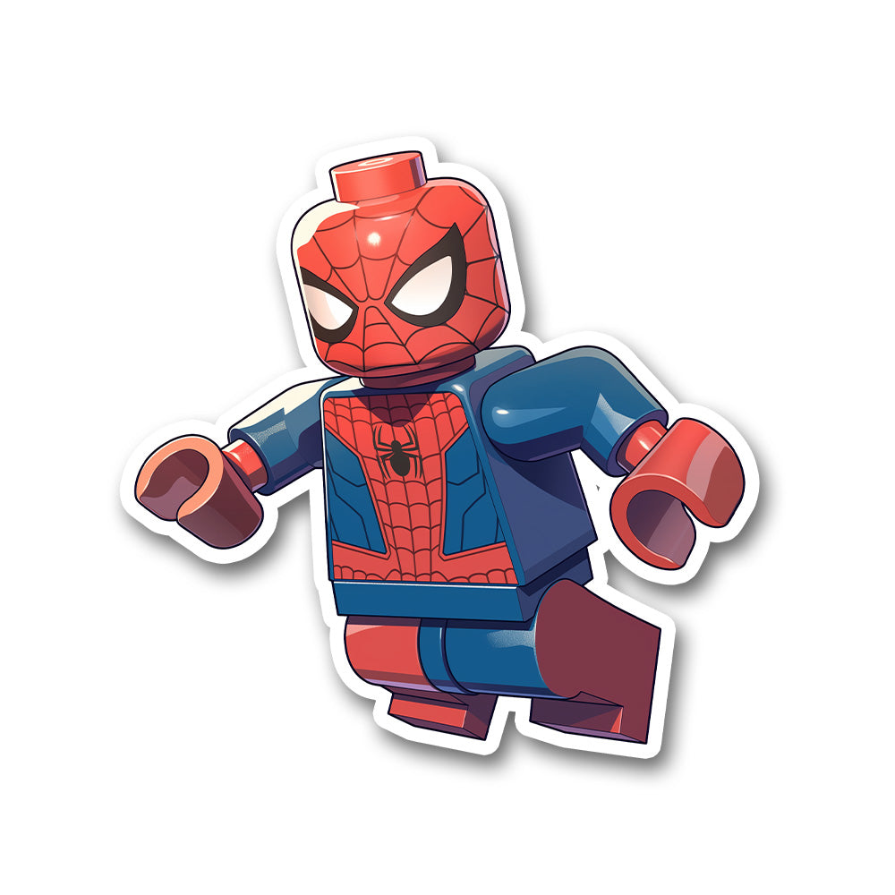 Lego Spiderman Figure Sticker