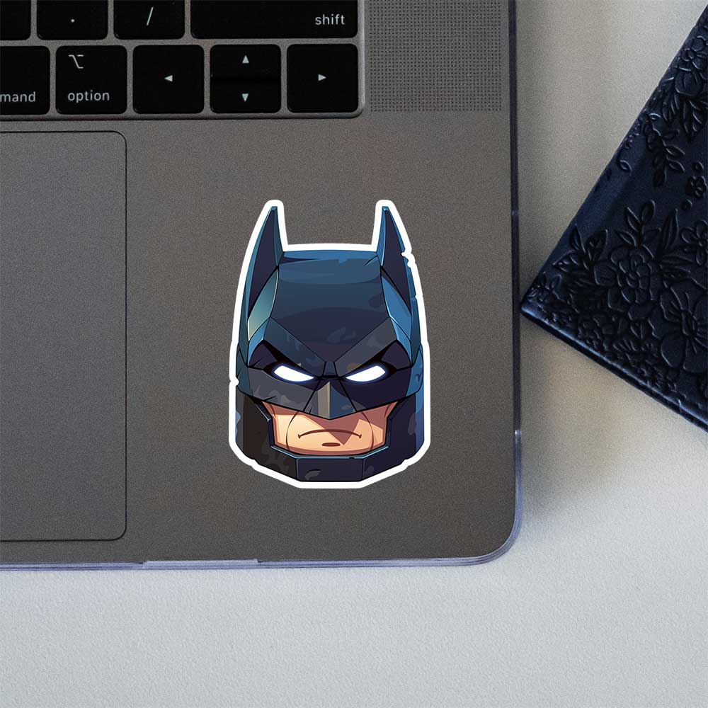 Lego Batman Head Glowing Eyes Sticker