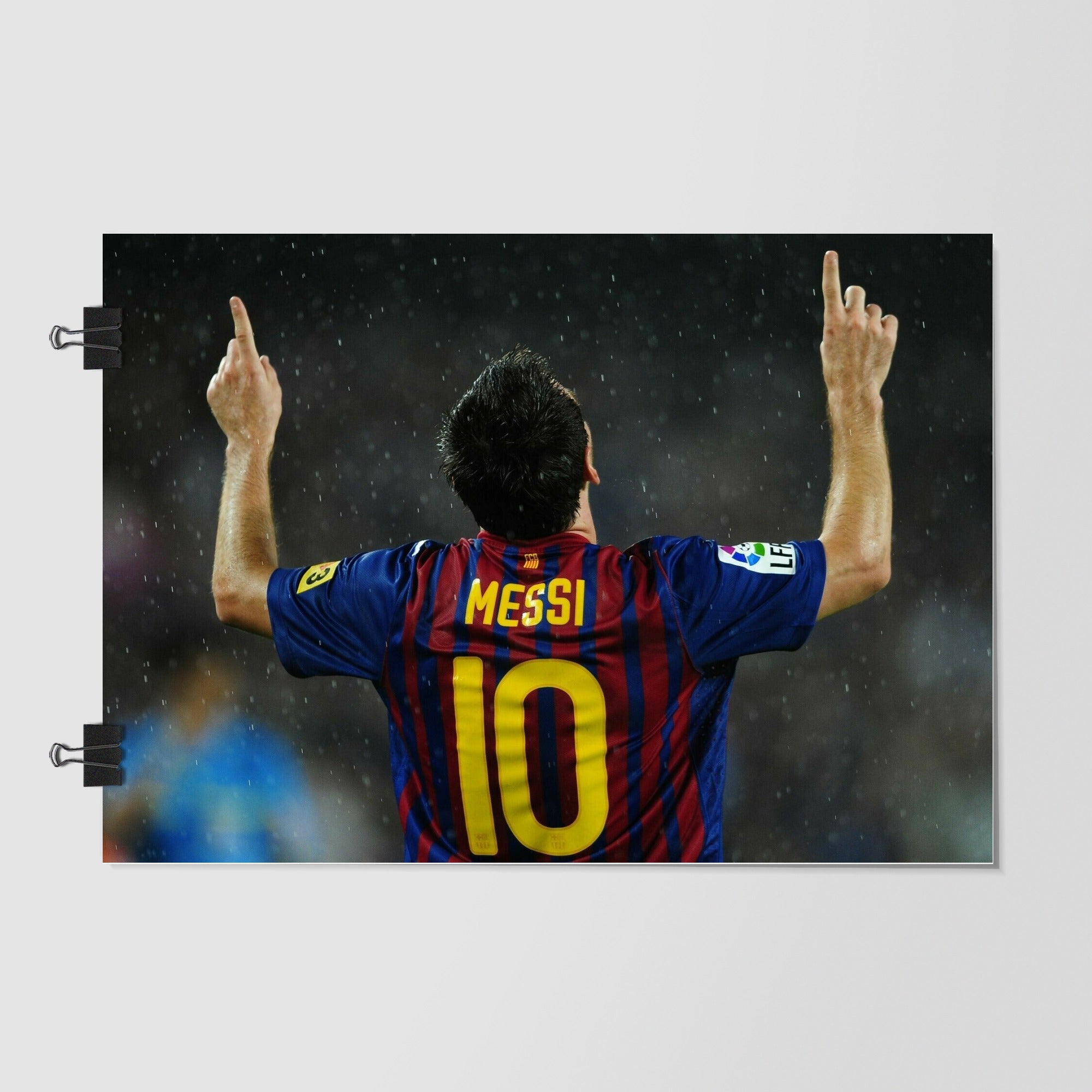 Lionel Messi Black Cinematic Shot by Decalz
