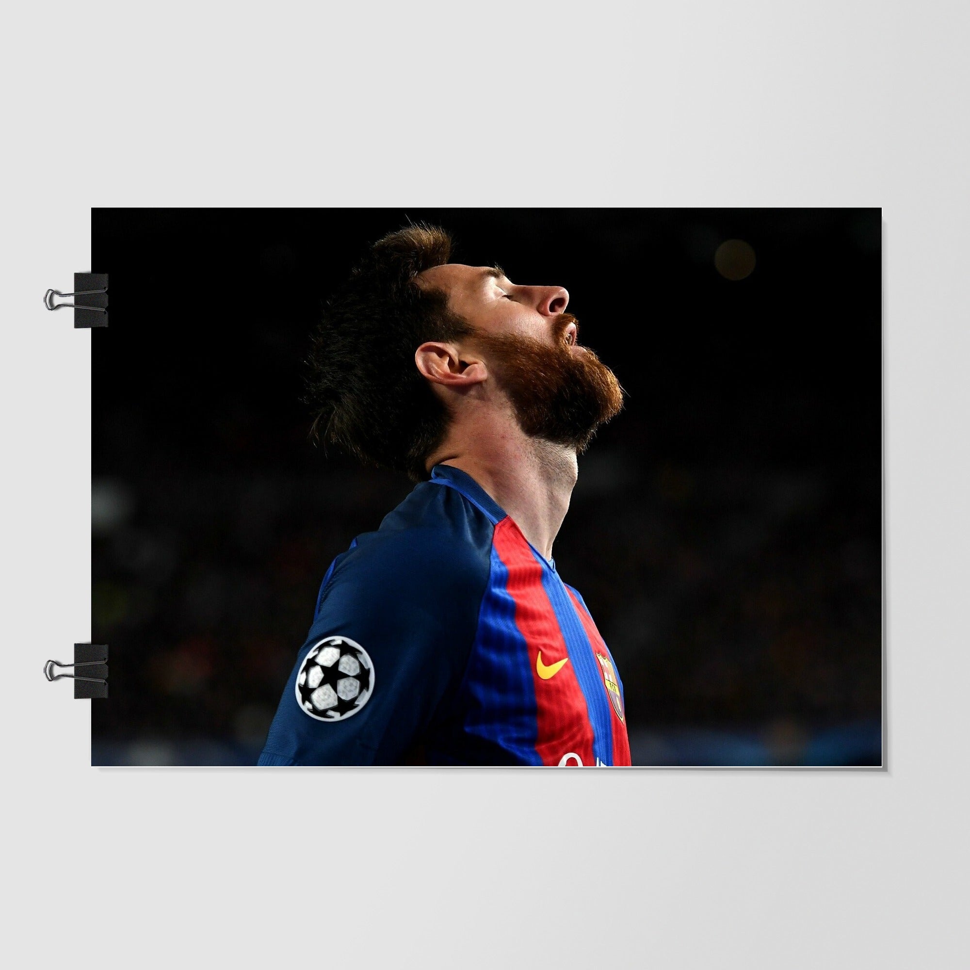 Lionel Messi Black Night Scene by Decalz