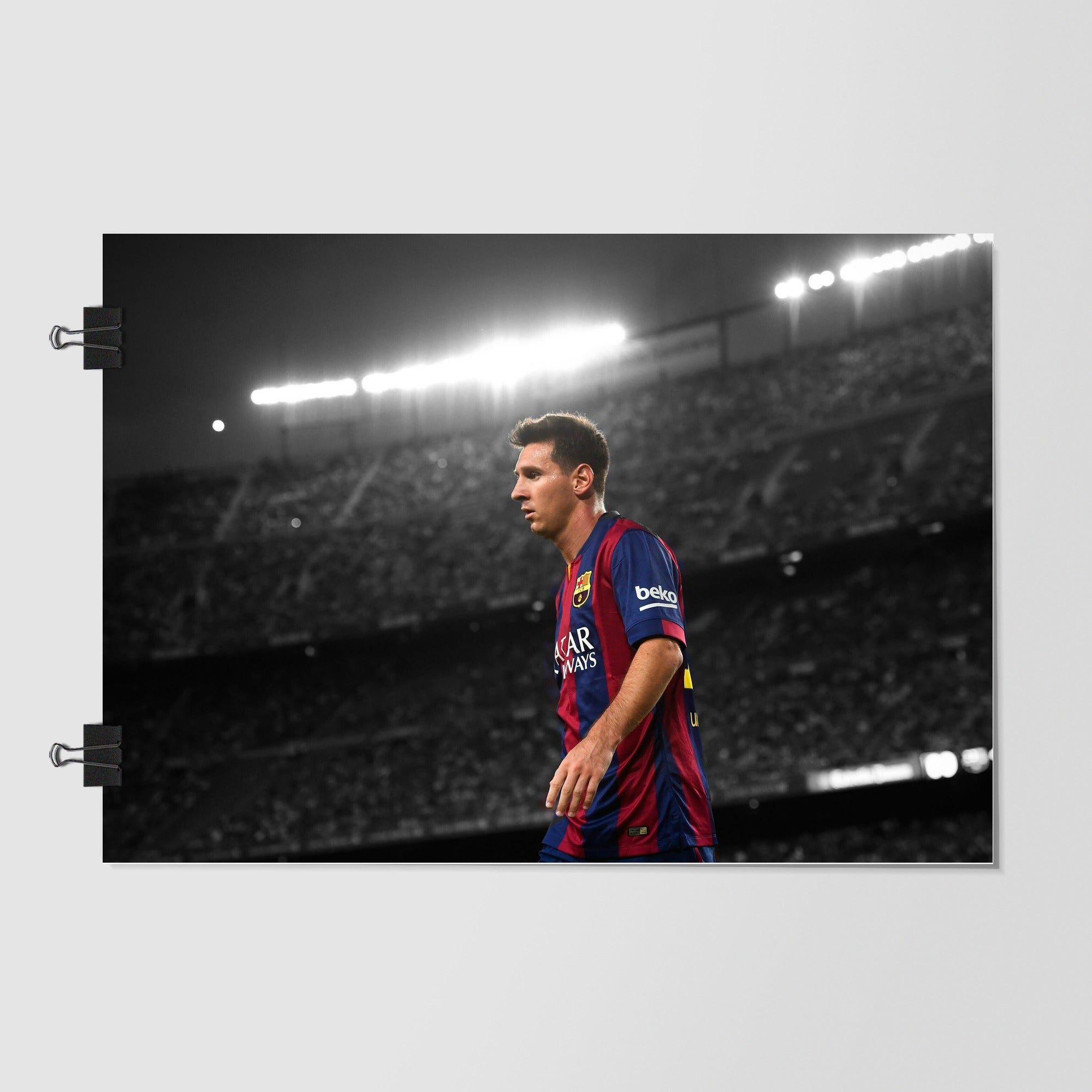 Lionel Messi Black Street Shot by Decalz
