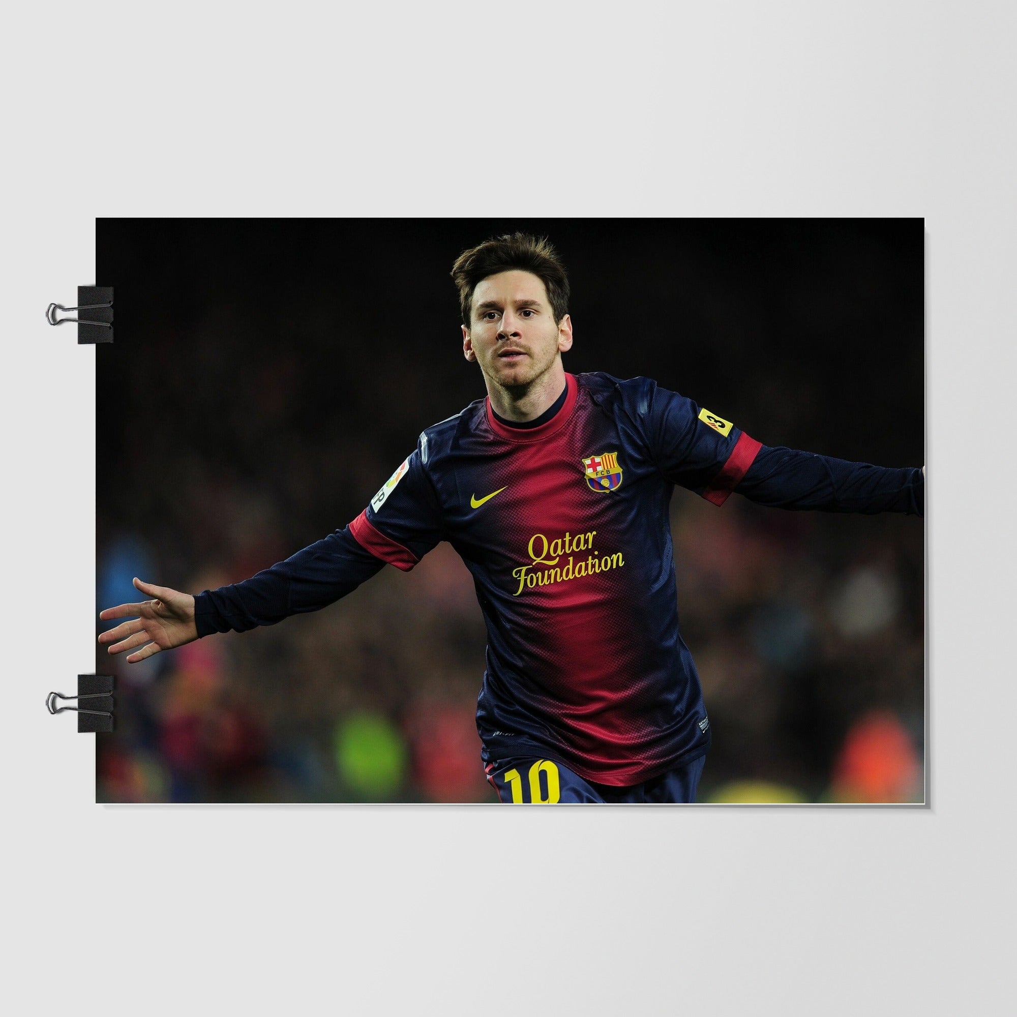 Lionel Messi Black Studio Shot by Decalz