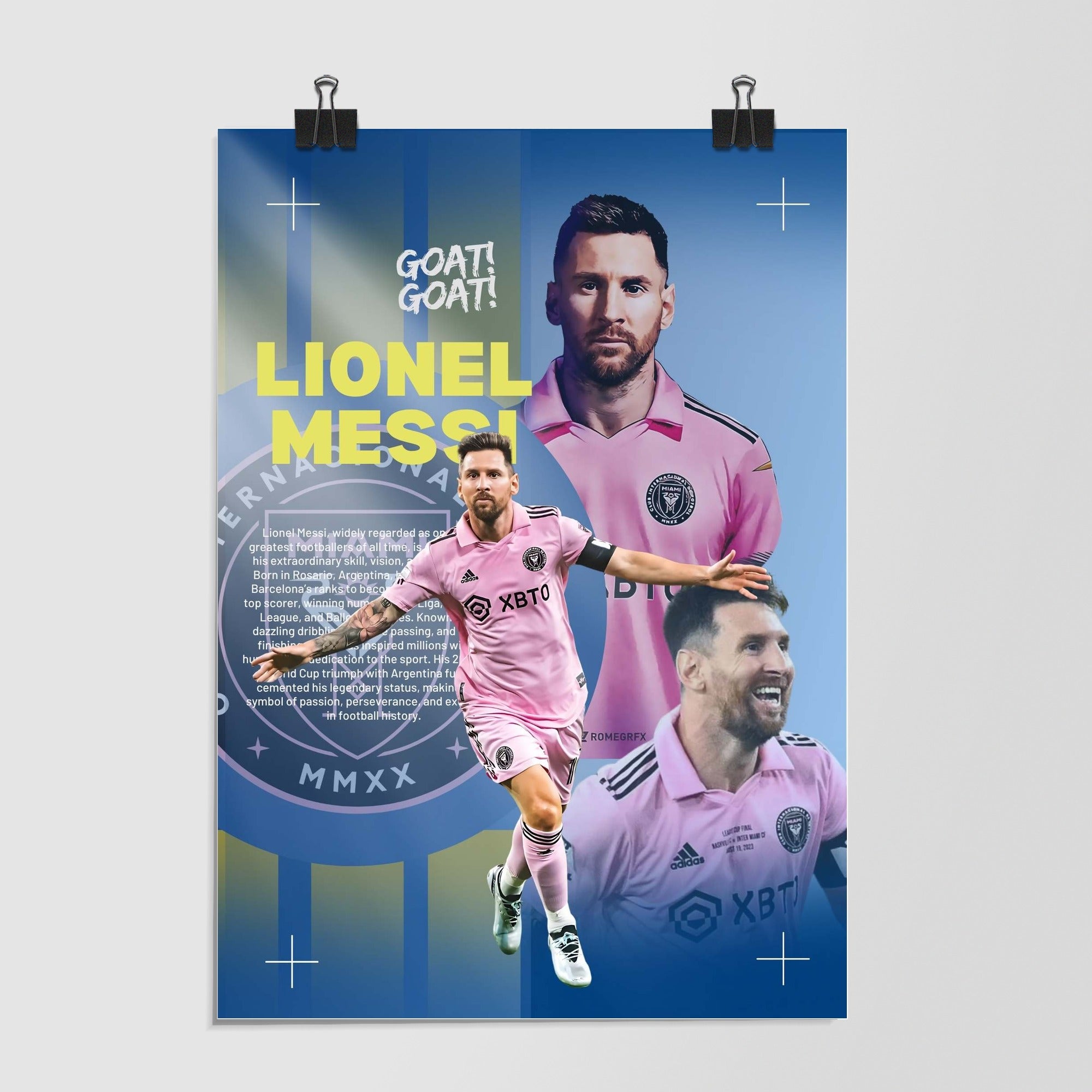 Lionel Messi Sky Blue by Decalz
