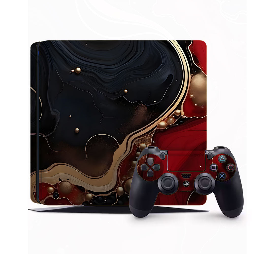 Liquid Garnet PlayStation 4 Slim Skins & Wraps