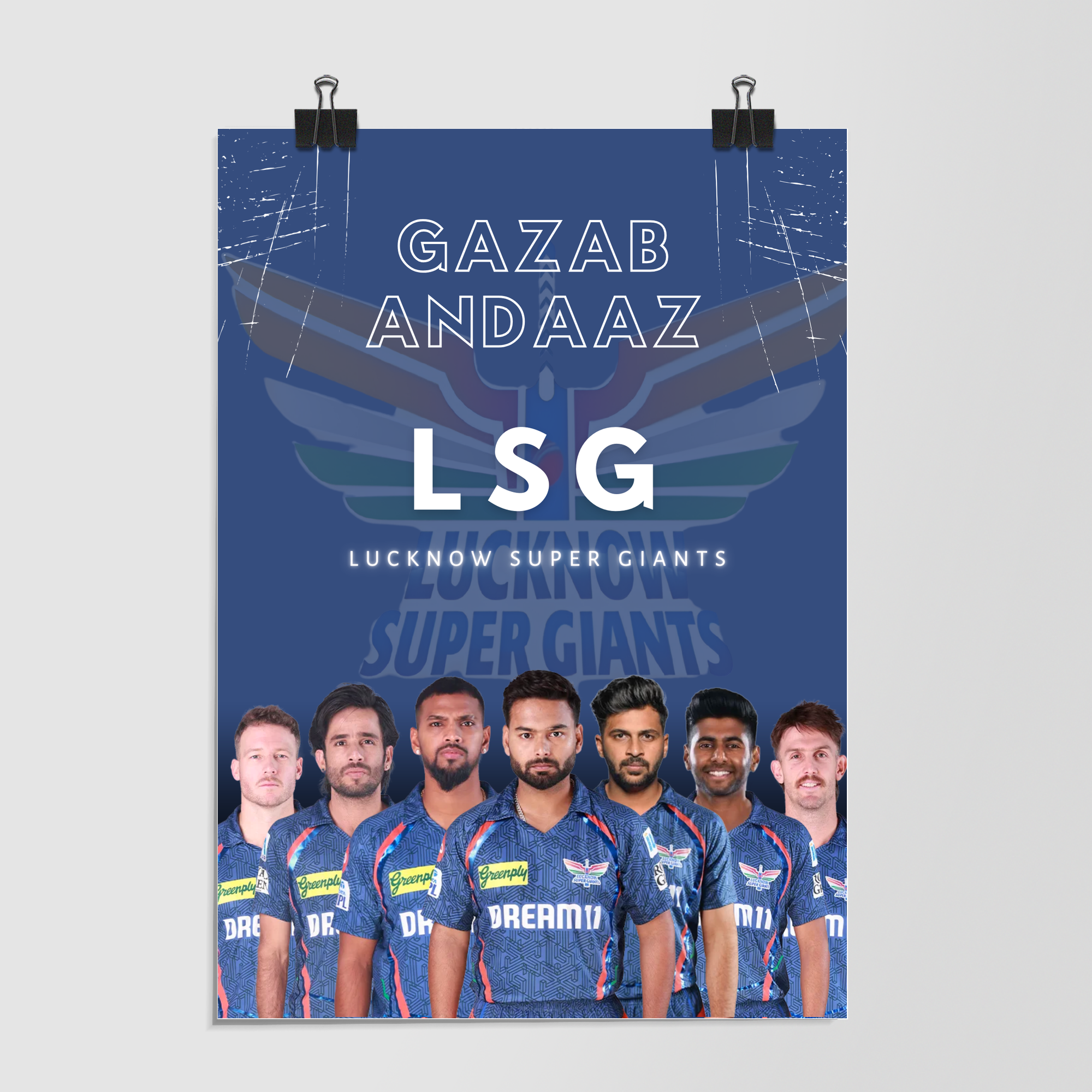 Lucknow Super Giants Gazab Andaaz by Decalz