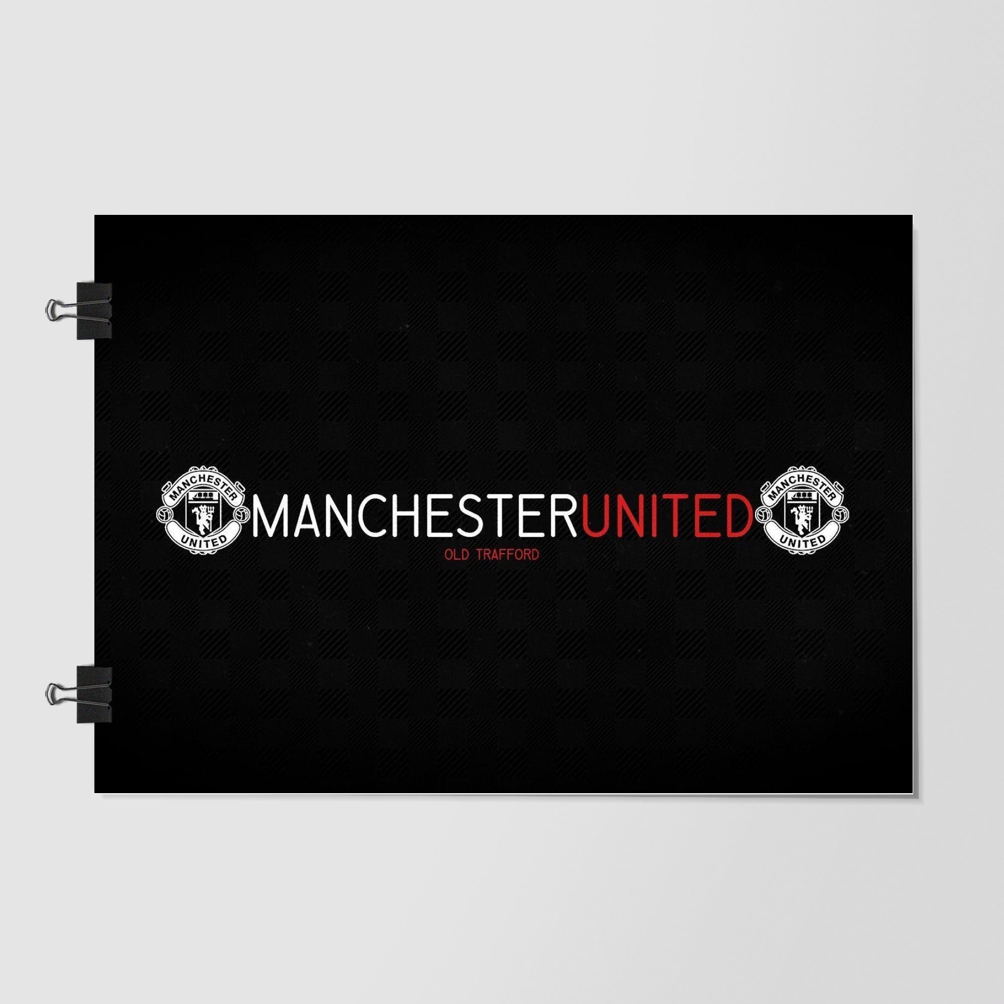 Manchester United Black Dramatic Lighting by Decalz