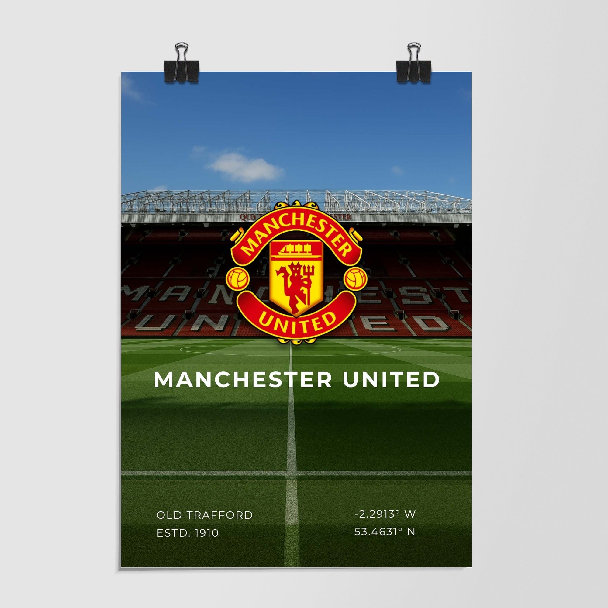 Manchester United Old Trafford Stadium Green by Decalz