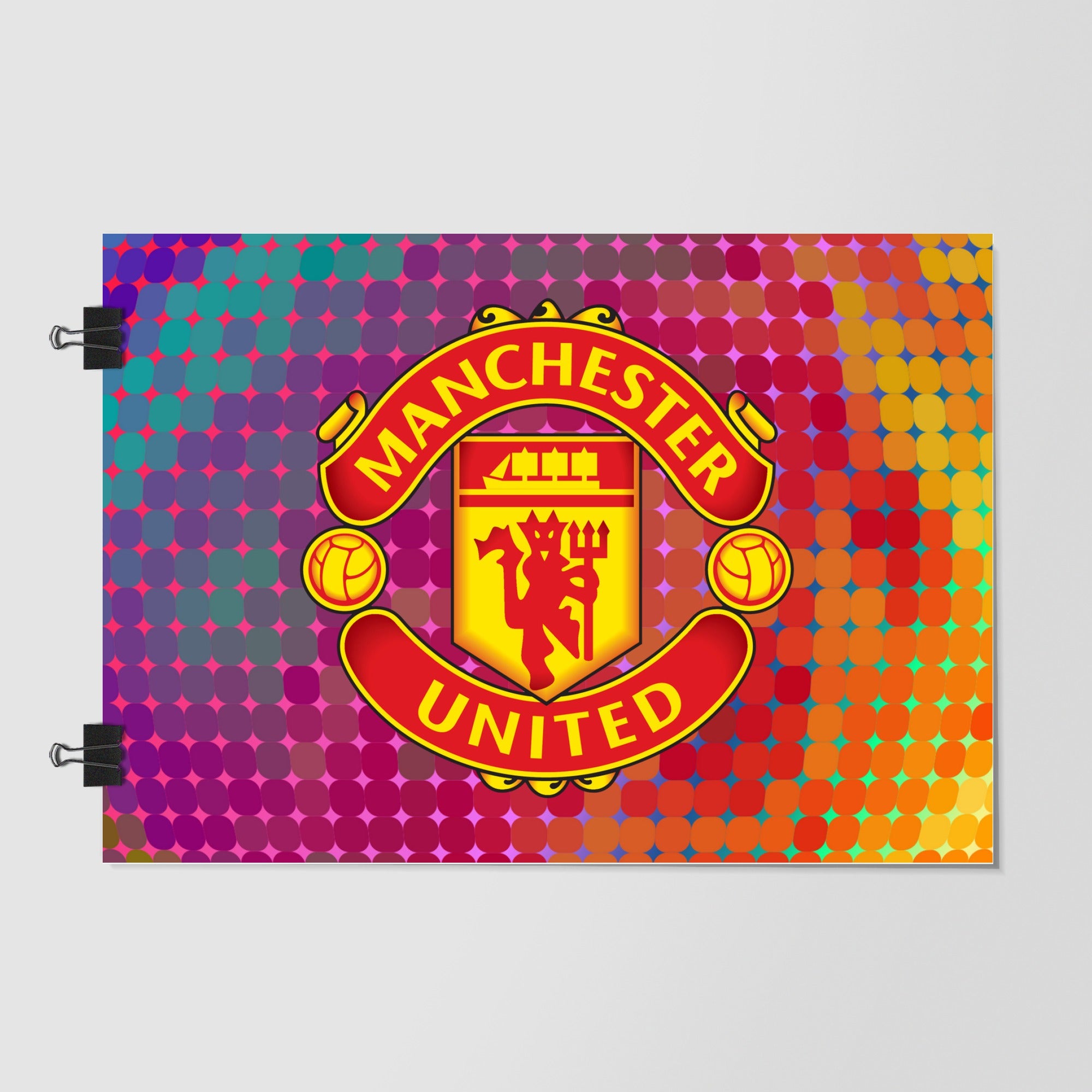 Manchester United Orange Dramatic Lighting by Decalz