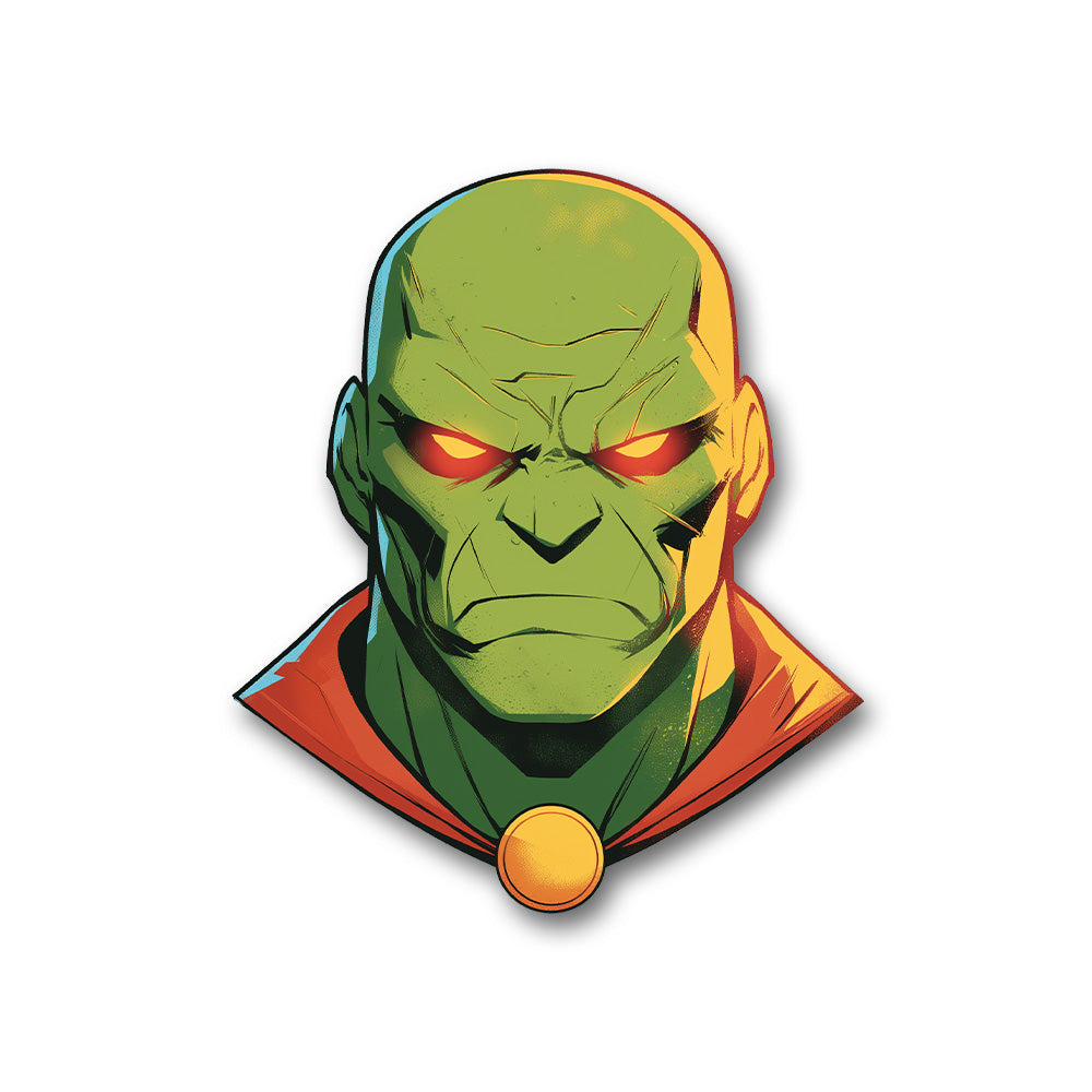 Martian Manhunter Clipart Sticker