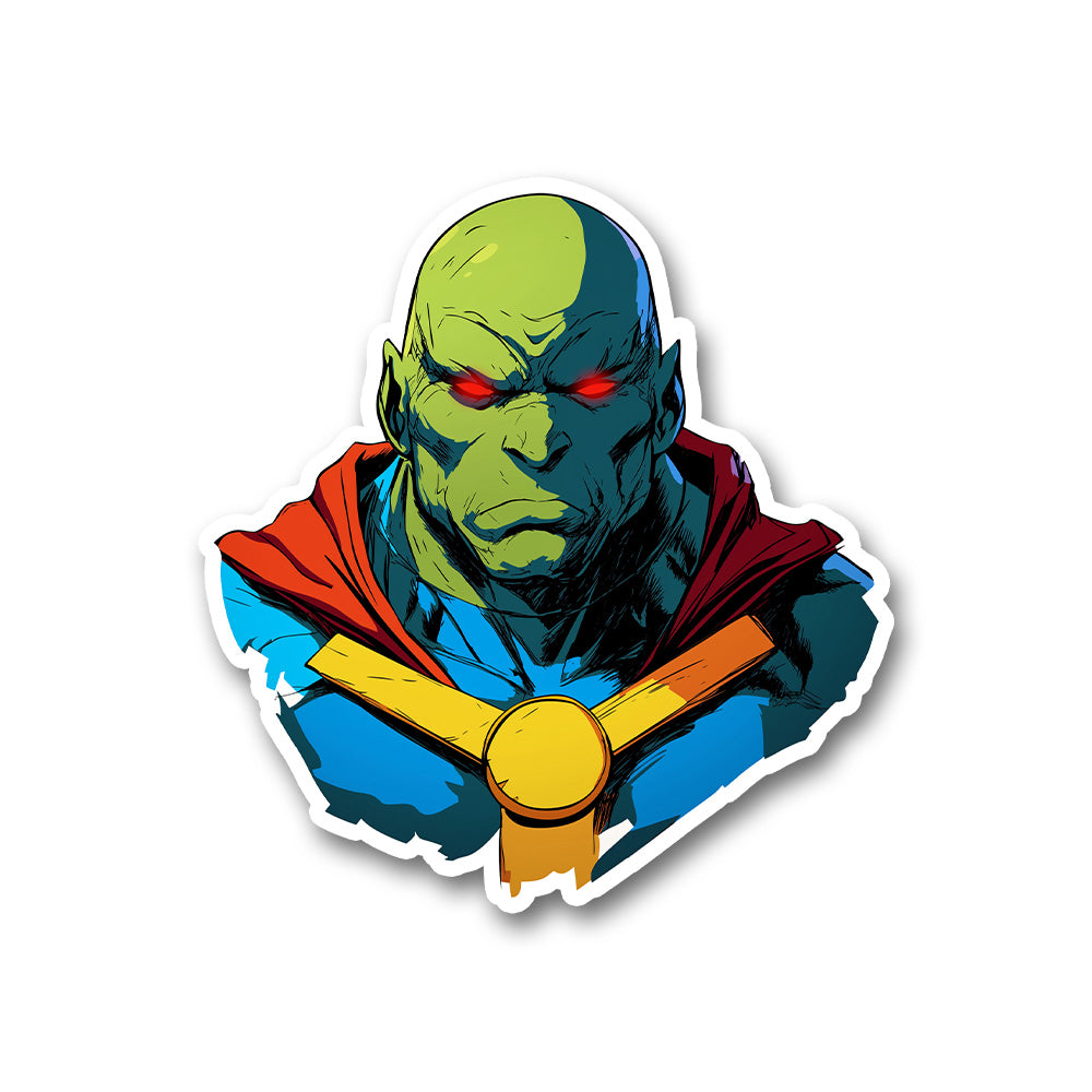 Martian Manhunter Dc Comics Sticker