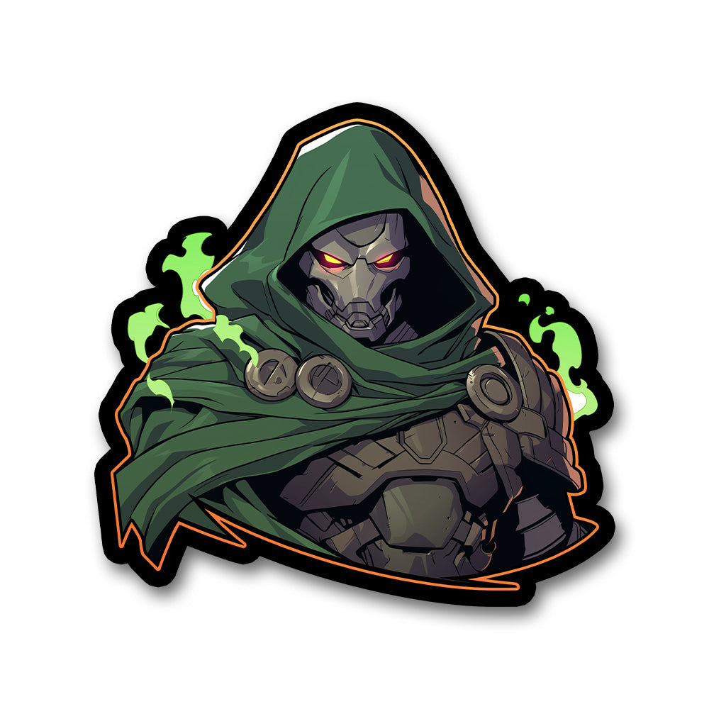 Marvel Doctor Doom Hooded Villain Comics Sticker