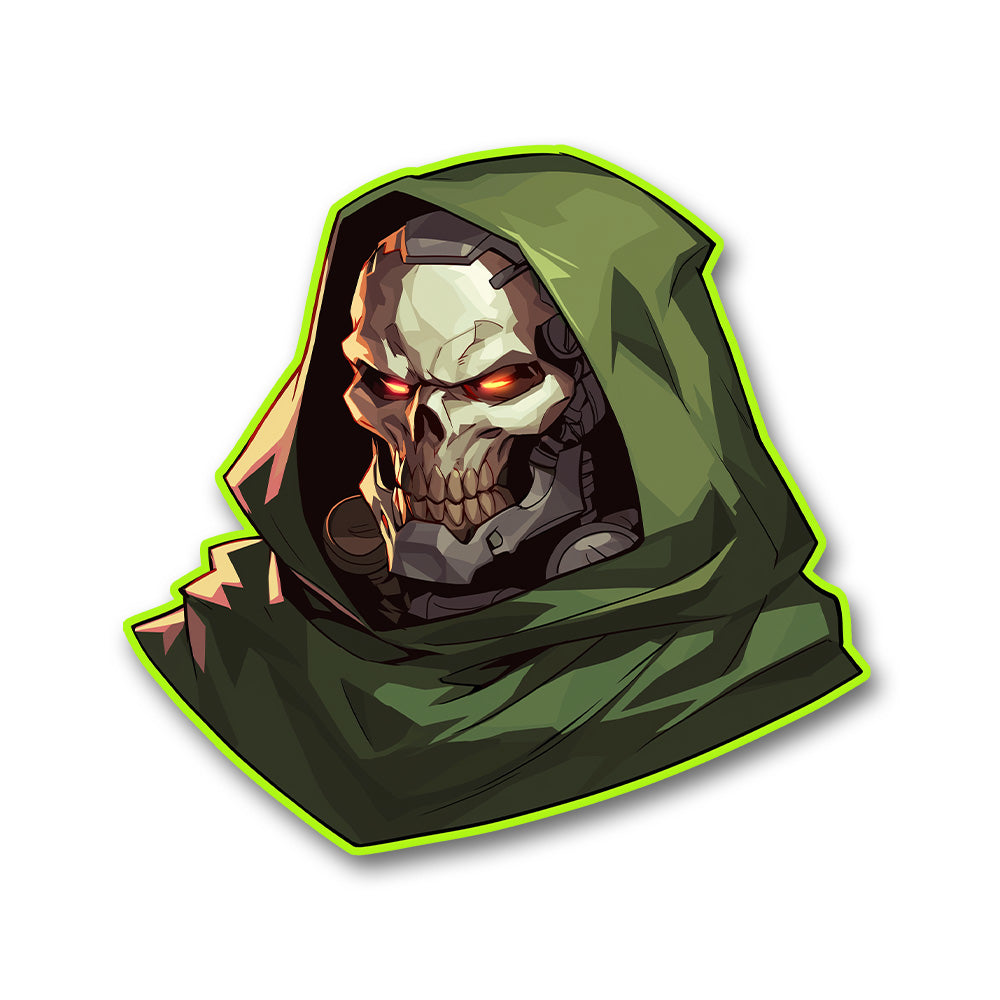 Marvel Dr Doom Robot Skull Sticker
