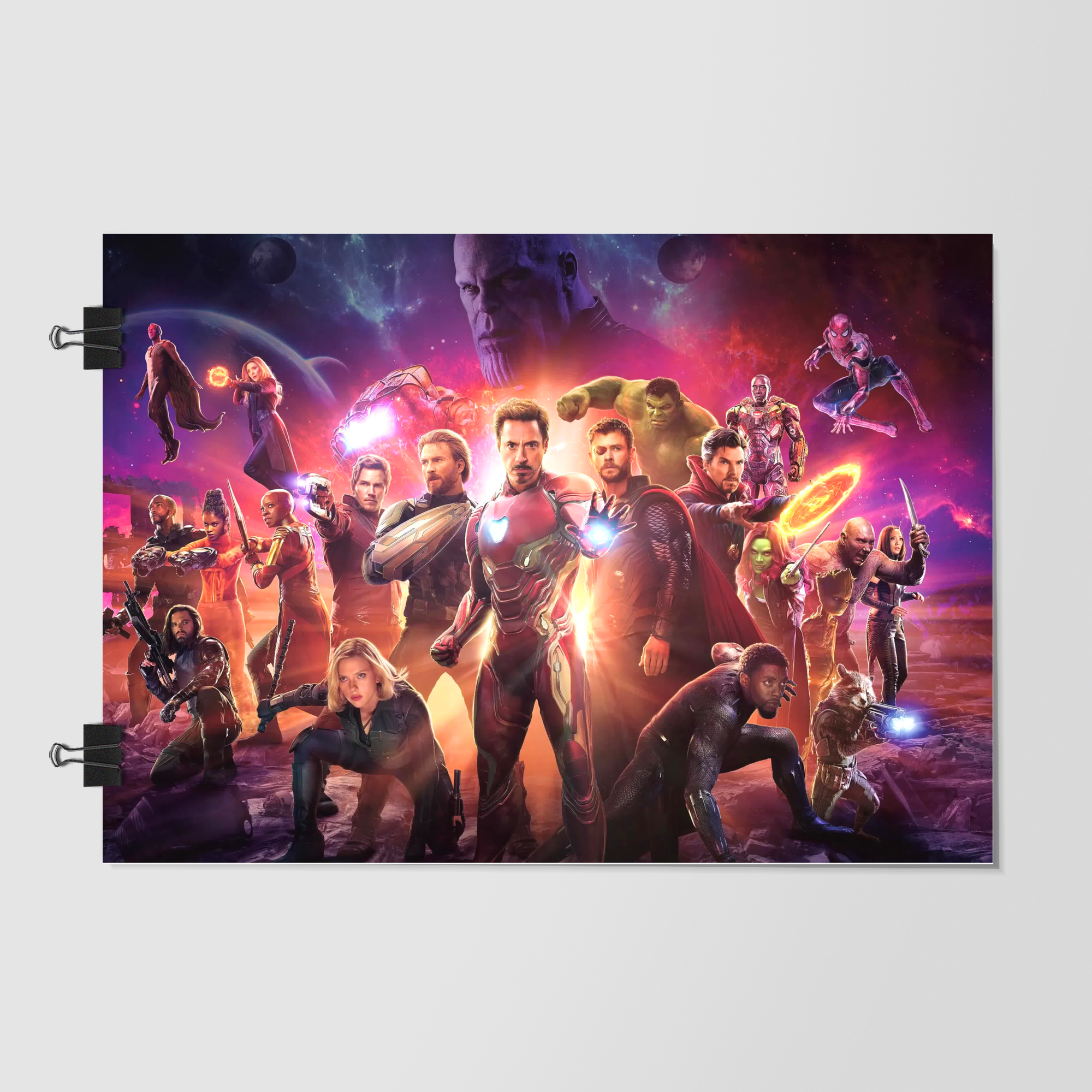 Marvel Movie Scene Still Black Night Scene by Decalz