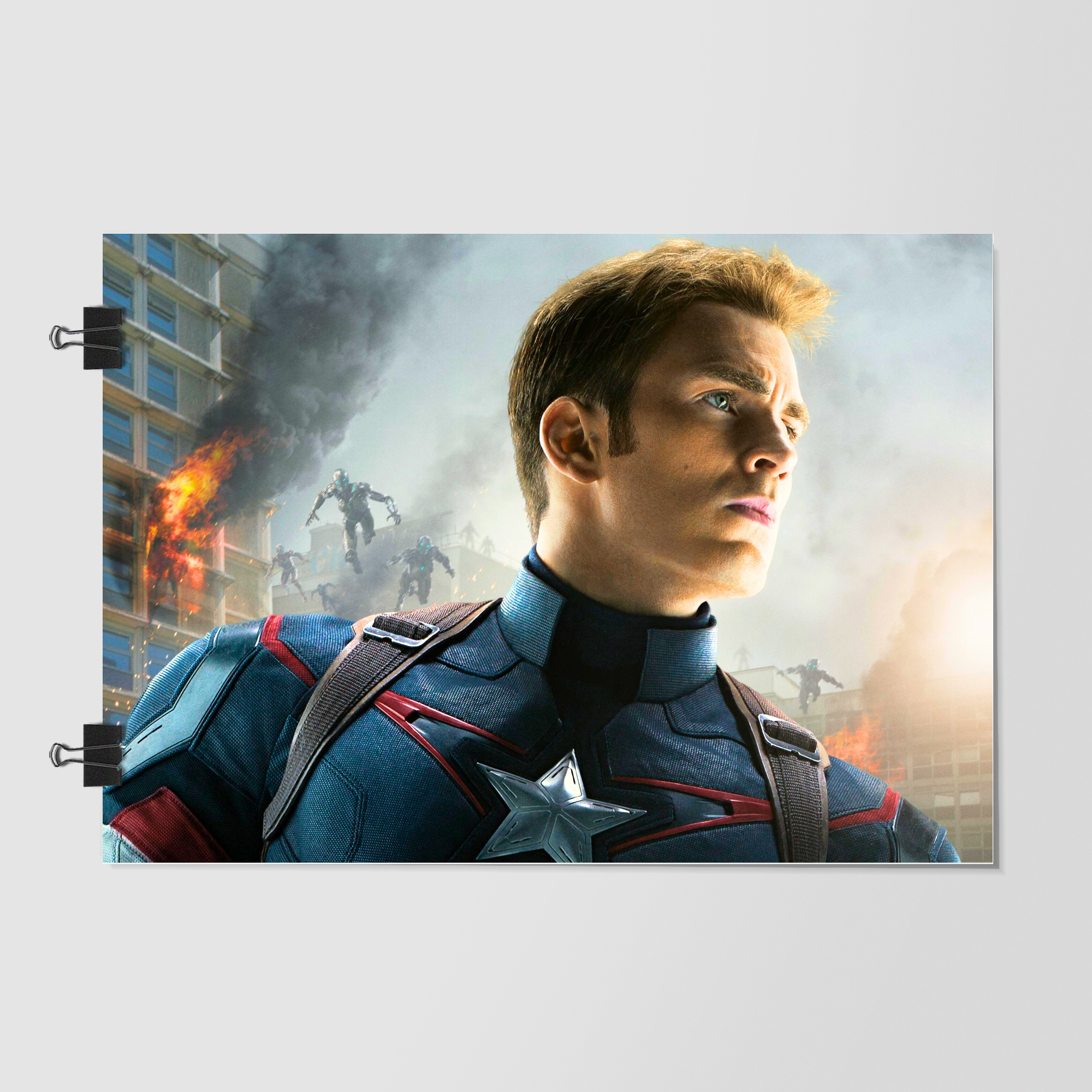 Marvel Movie Scene Still White Cinematic Glow by Decalz