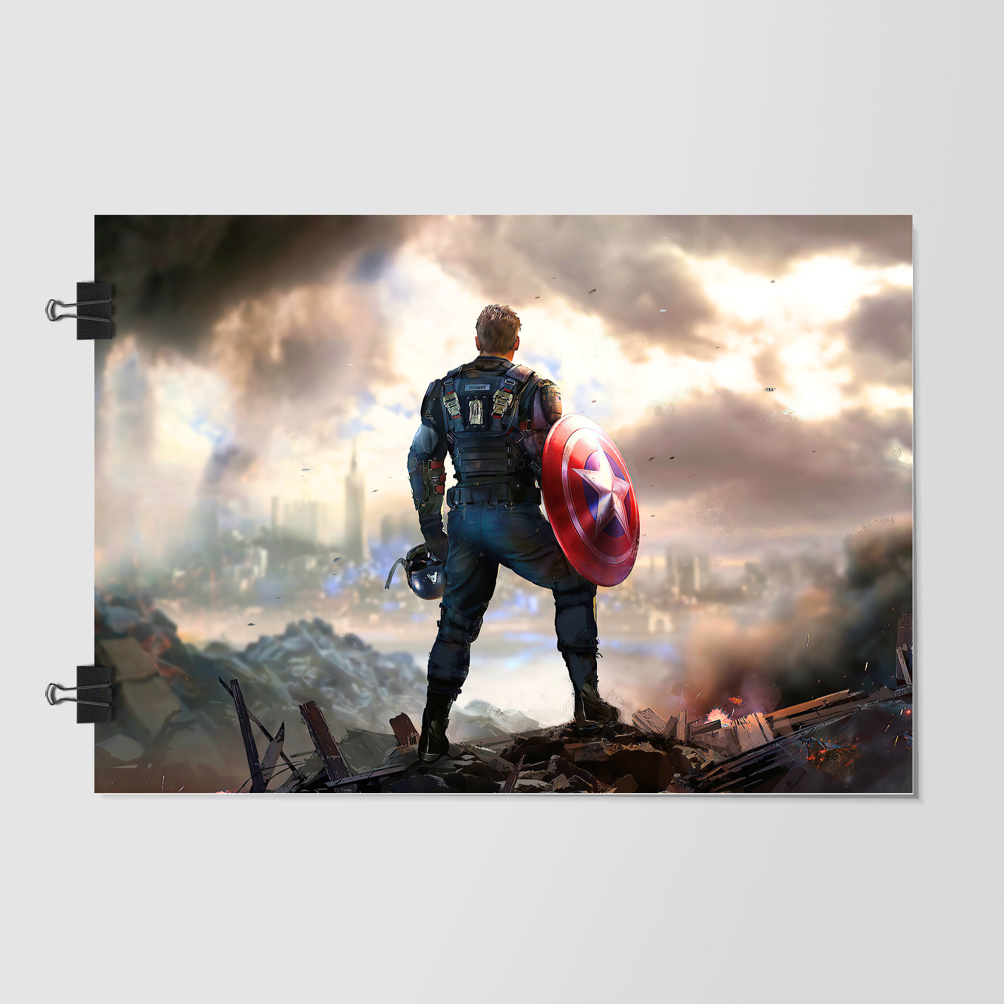 Marvel Movie Scene Still White Night Scene by Decalz