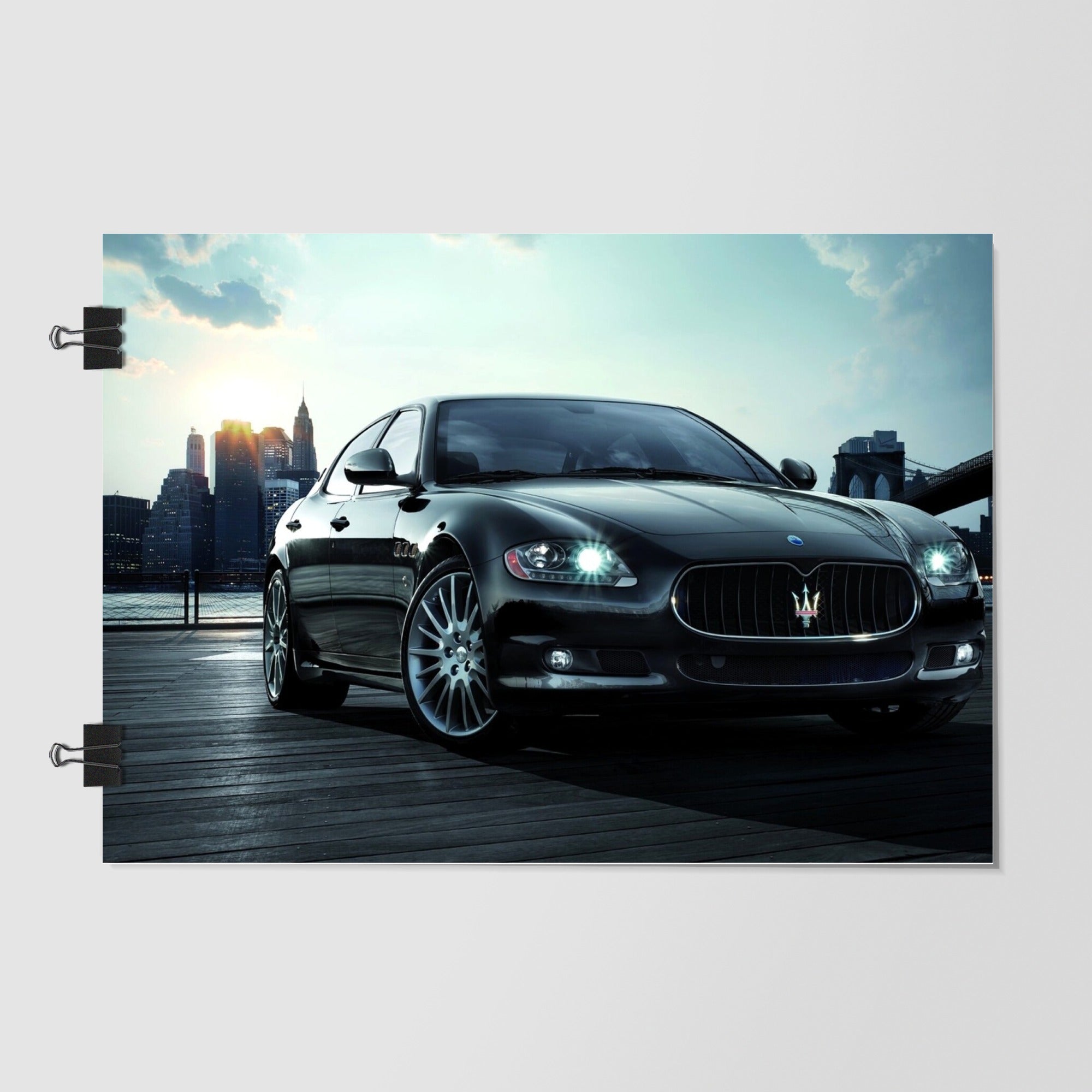 Maserati Black Grand Tourer Studio Shot by Decalz