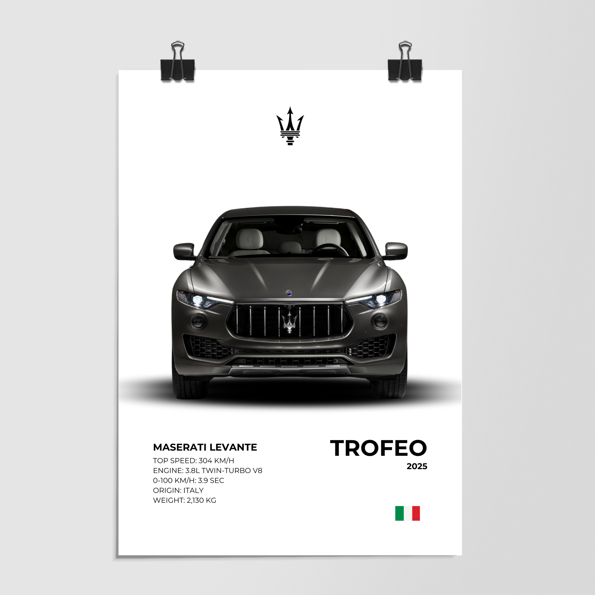 Maserati Levante Trofeo 2025 Gray by Decalz